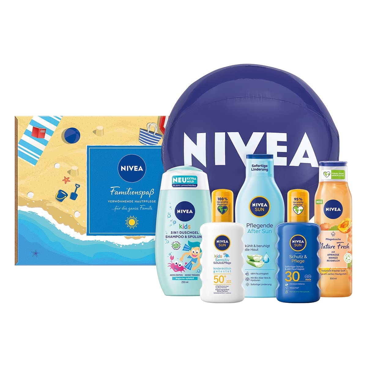 Nivea Family Fun Set 5 Piece Sun Protection Gift Set With Sun Spray Nivea Family Fun Set 5 Piece Sun Protection Gift Set With Sun Spray