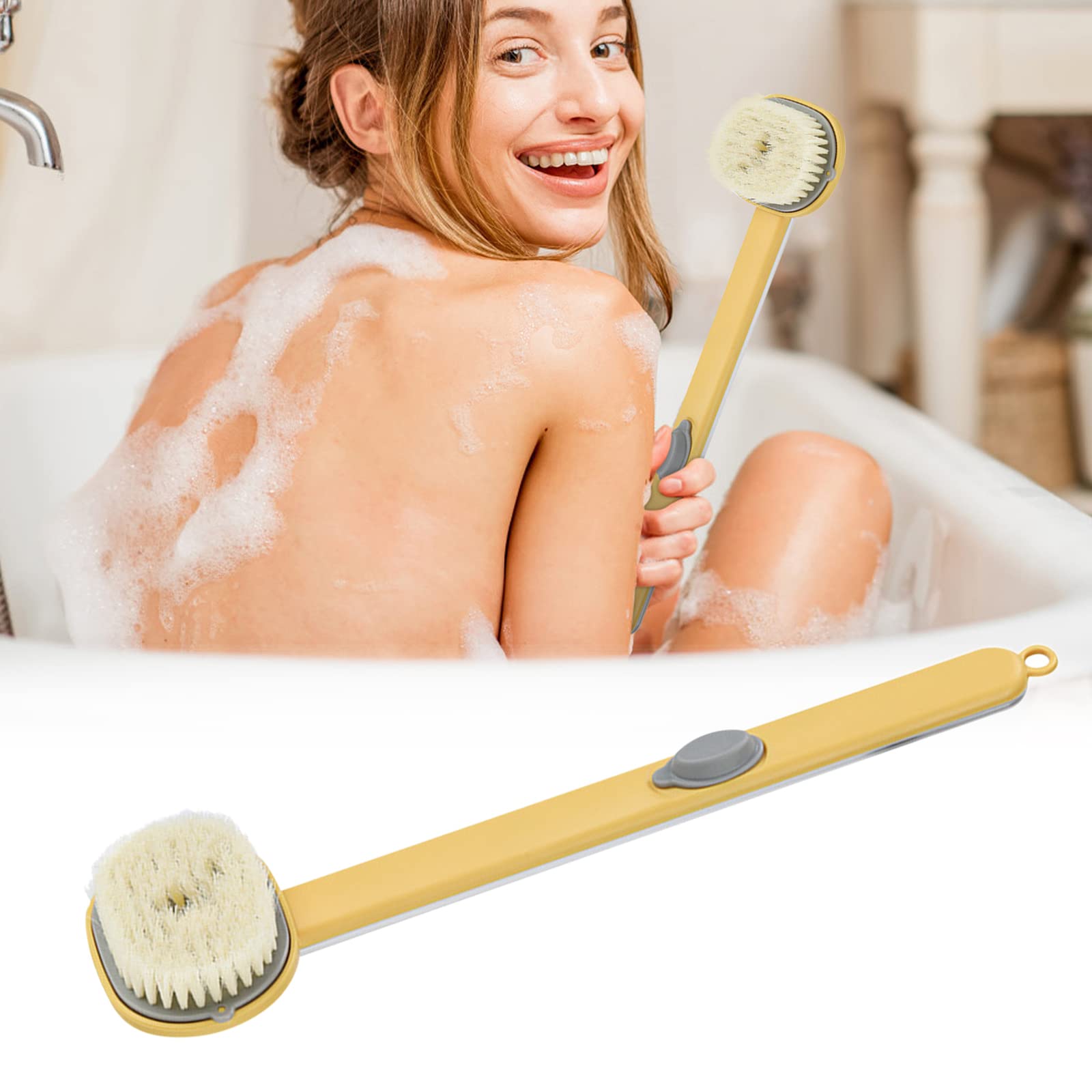 Long Handle Bath Massage Cleaning Brush Multi-Tasking Back