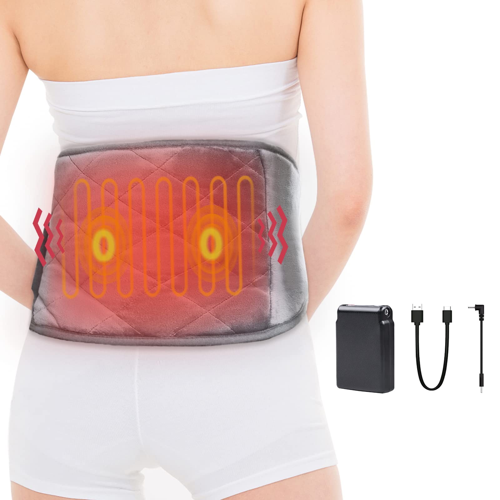Back Pain Relief Portable Cordless Heated Vibration Electric Waist Massager  for Lower Back - China Waist Massage Machine, Women Product