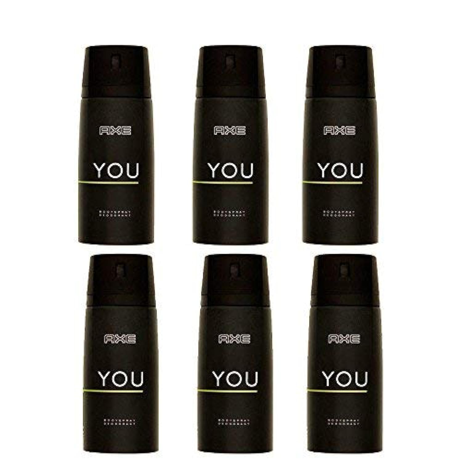 6 Pack Axe YOU Mens Deodorant Body Spray 150ml