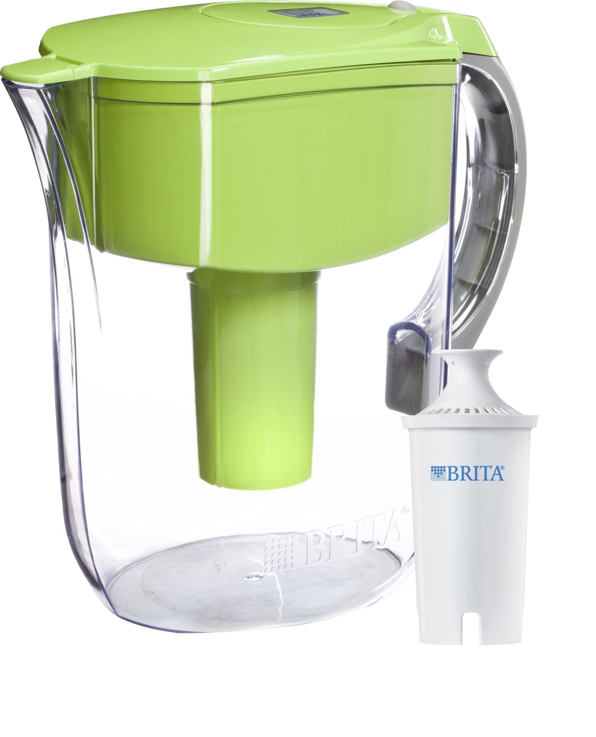 Contaminado resistirse eterno Brita Large 10 Cup Grand Water Pitcher with Filter - BPA Free - Green Green  Pitcher