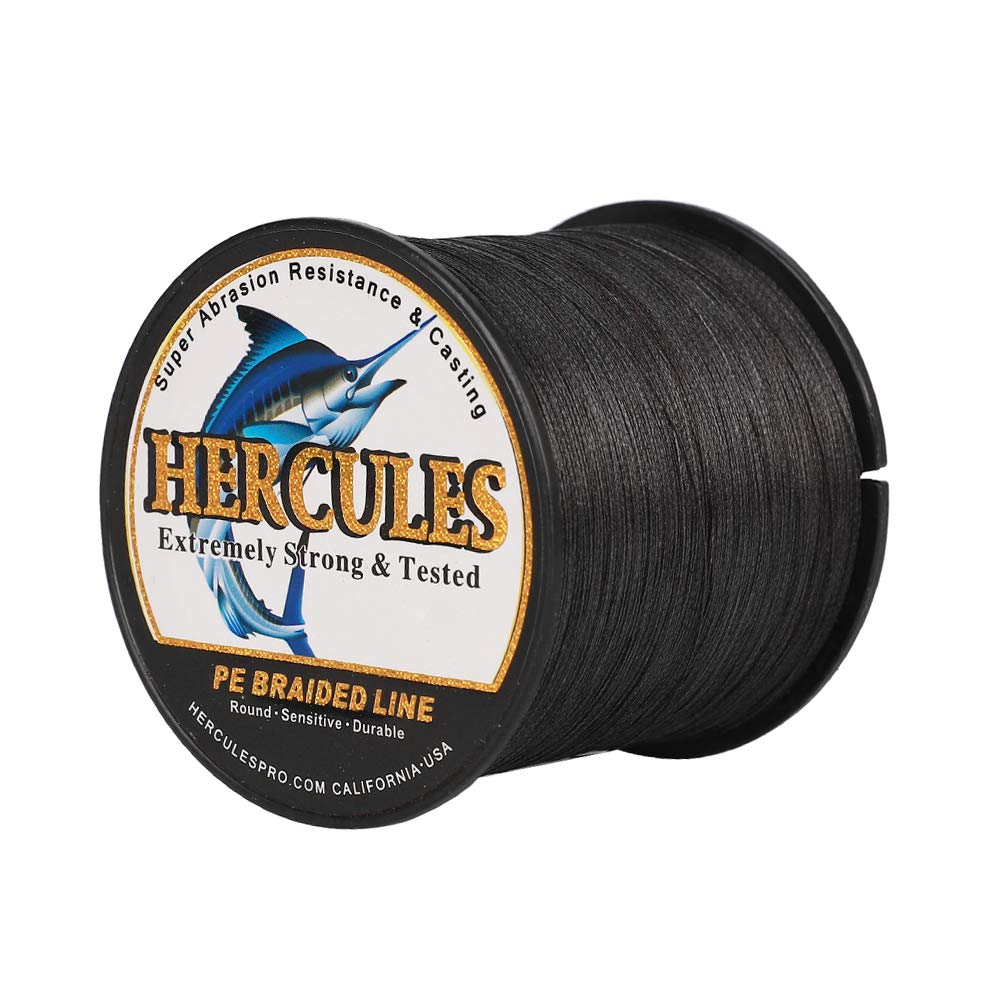 1000m Black PE Braided Fishing Line 4 Strands 100lb Saltwater Carp