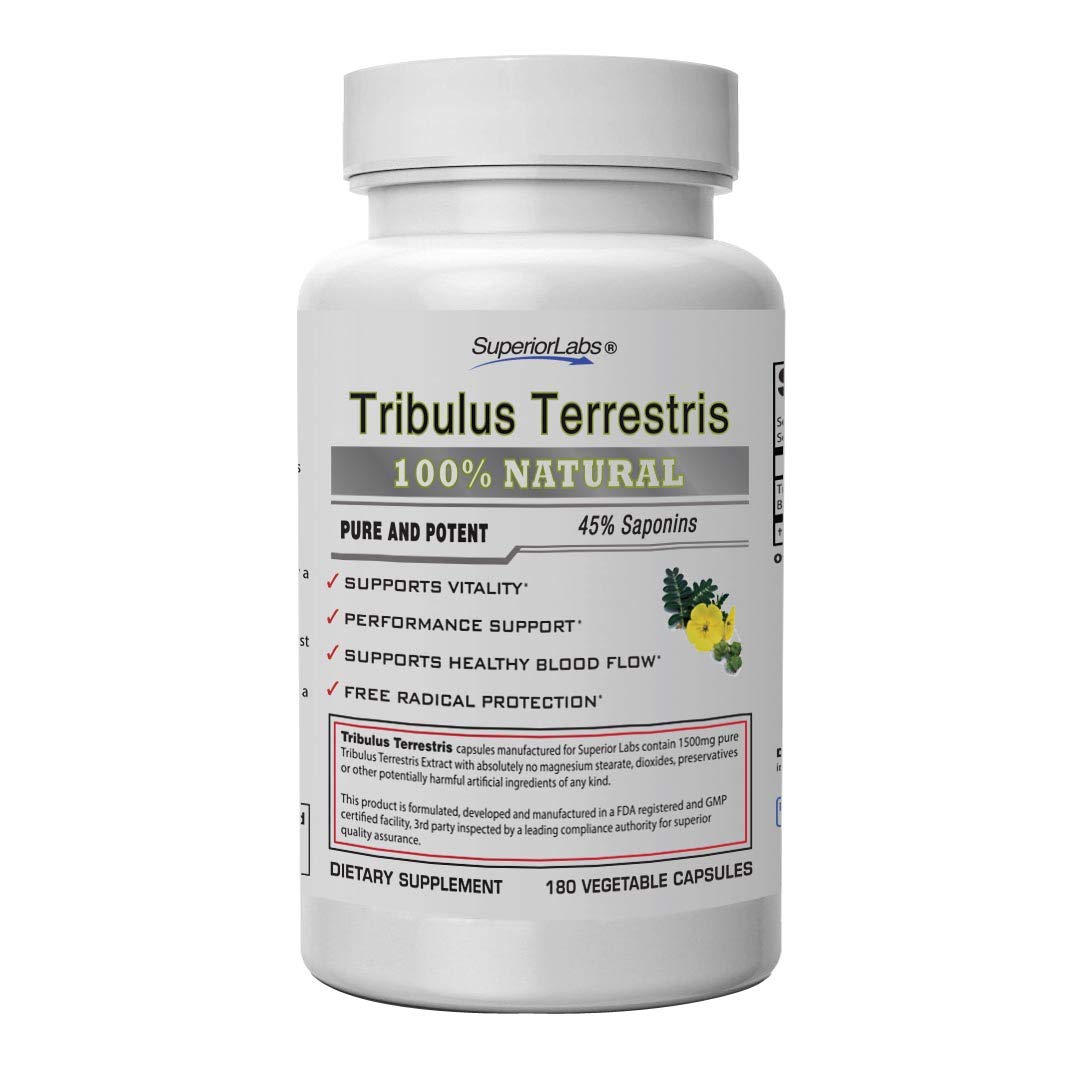 Superior Labs Tribulus Terrestris Testosterone Booster Cortisol