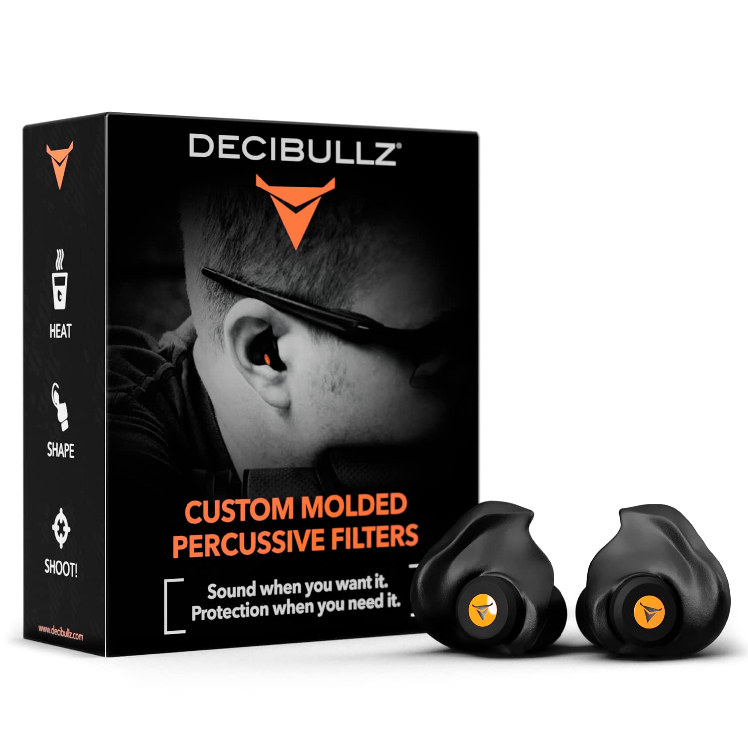 Belonend oorlog Fauteuil Decibullz - Custom Molded Percussive Filters, Custom Molded Hearing  Protection