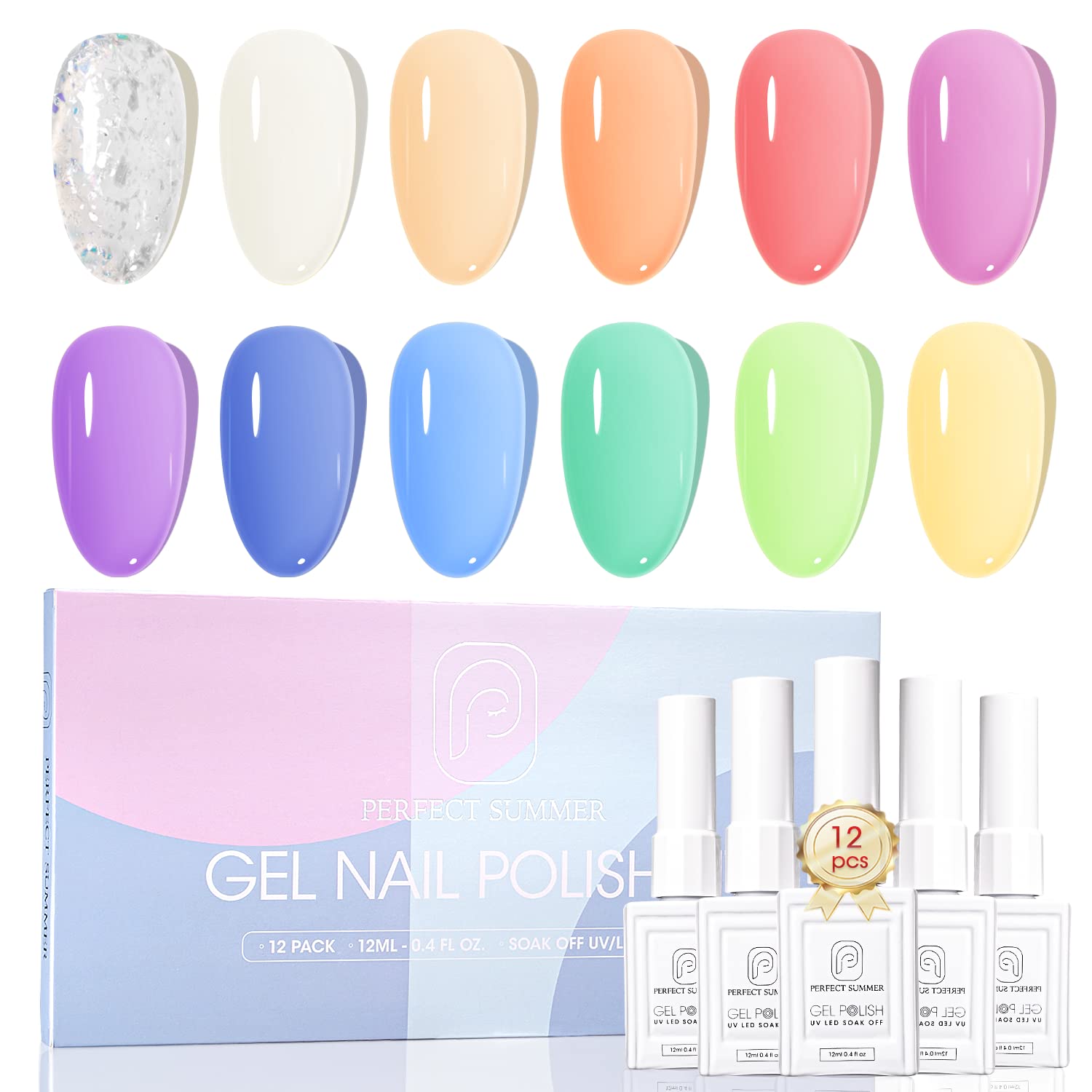 Buy Y&S 10ML Gel Nail Polish UV LED Sets 6 Colours Soak Off Gel Polish  Manicure Varnish Nail Salon Art Kit #004 Online at desertcartINDIA