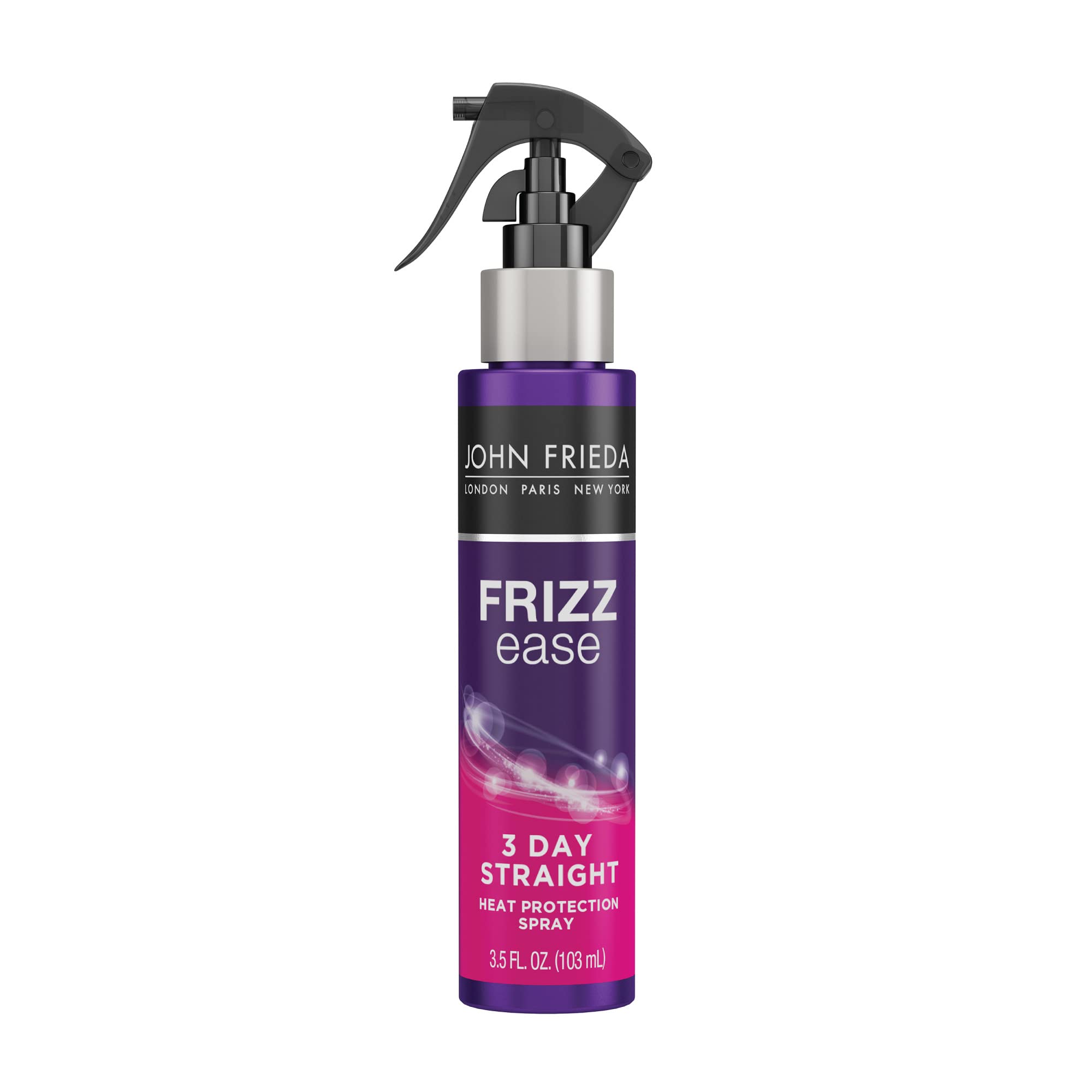 John Frieda Frizz Ease 3-day Flat Iron Heat Protectant Spray for Hair, Anti  Frizz Keratin
