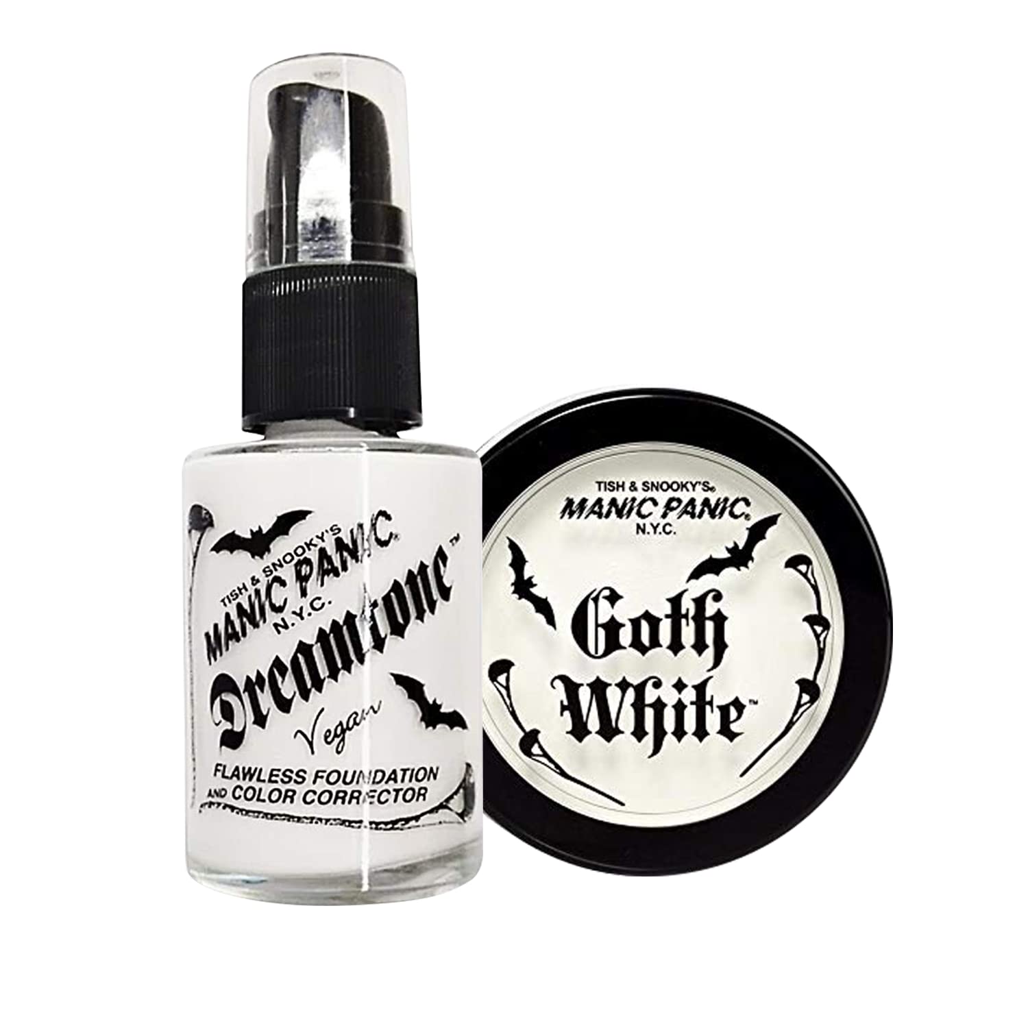 MANIC PANIC White Liquid Foundation Bundle with Goth White Cream