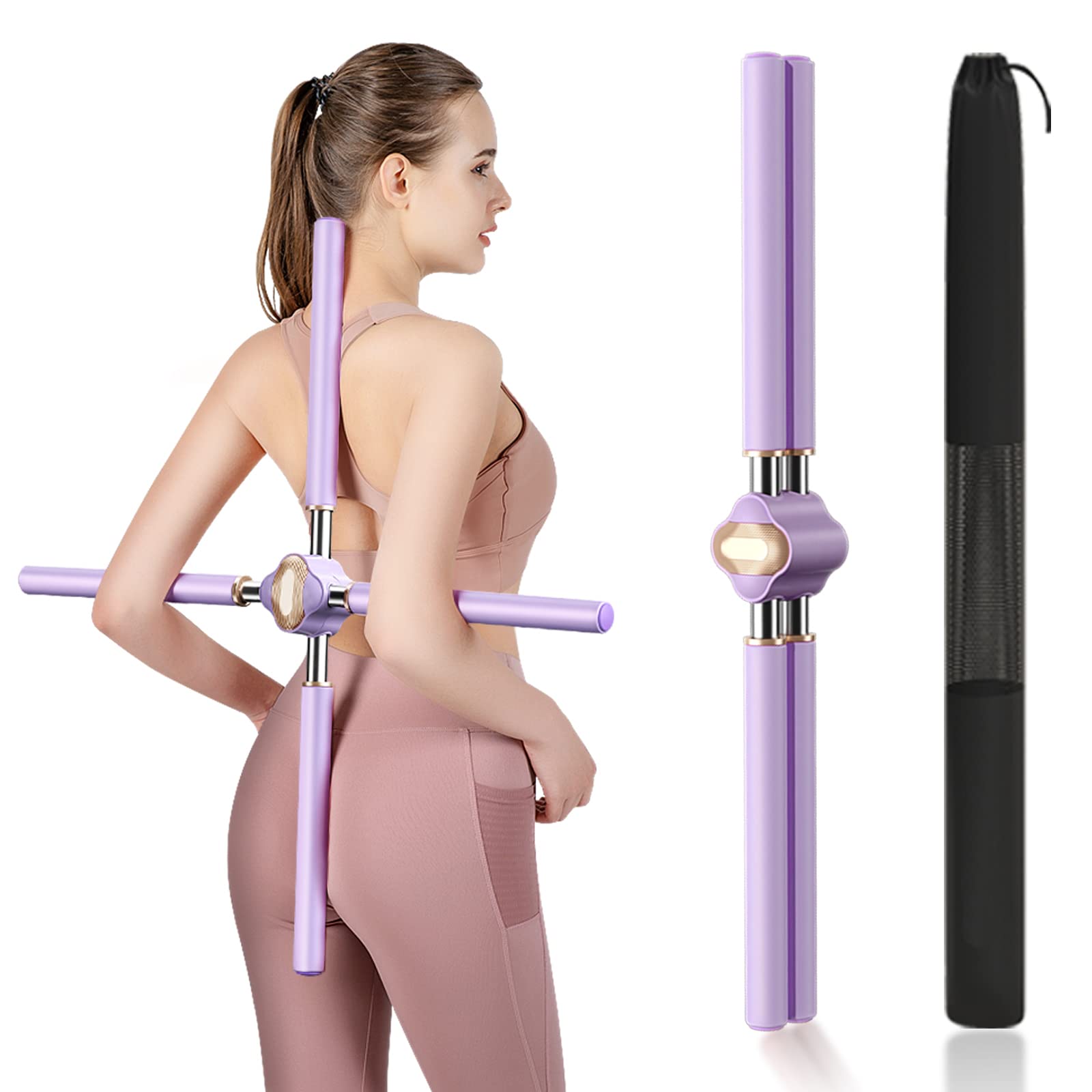 Back Straightener Posture Corrector for Women Yoga Sticks Stretching for  Posture Tool Humpback Correction Sticks Stretching Tool Retractable Back  Brace Women Posture Corrector Stick for kids Men Purple