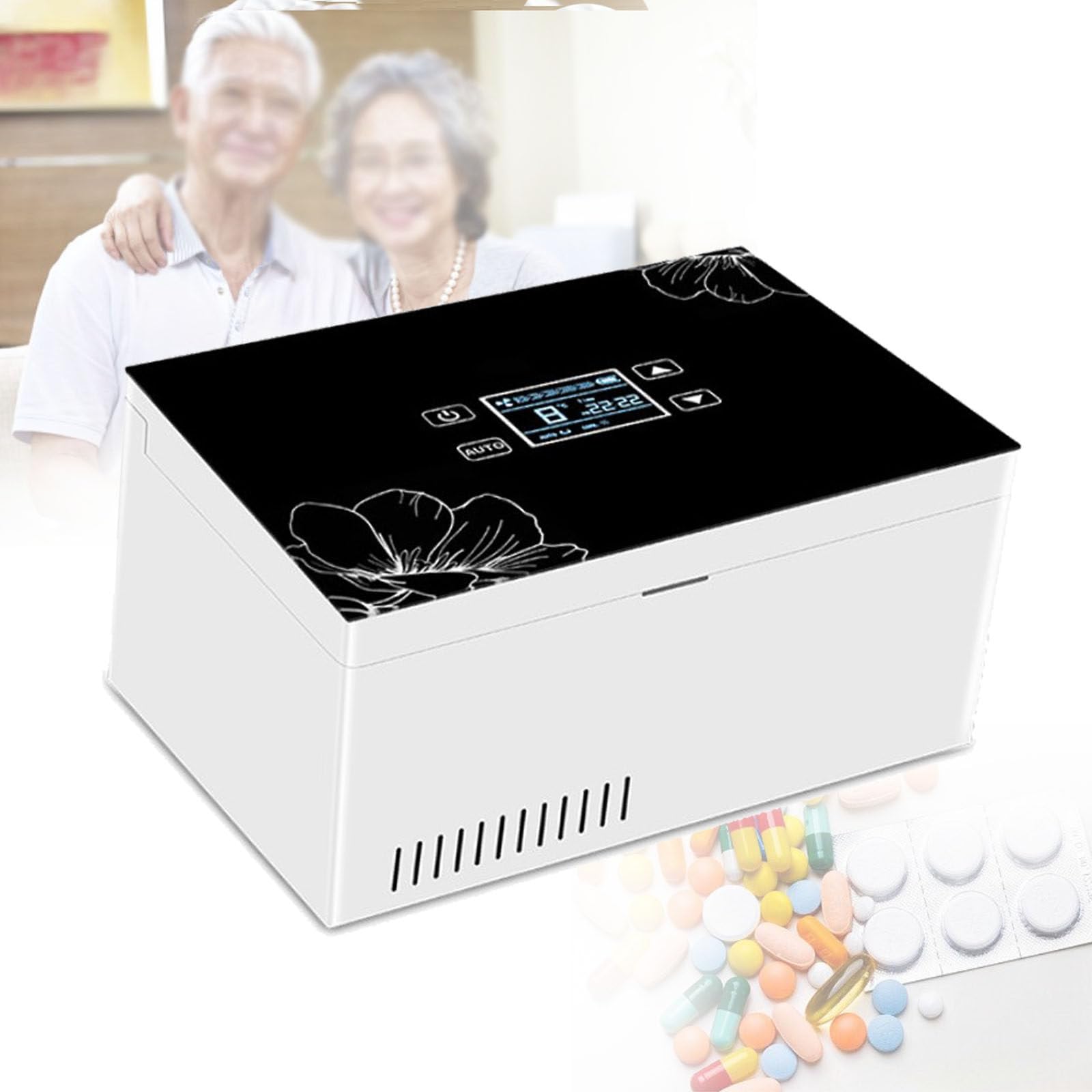 Electric cooler for medicines Insulin kihlbox Portable Insulin Cooler Box  For Medication Insulin Cooler Case for Car Travel Home Twobatteries