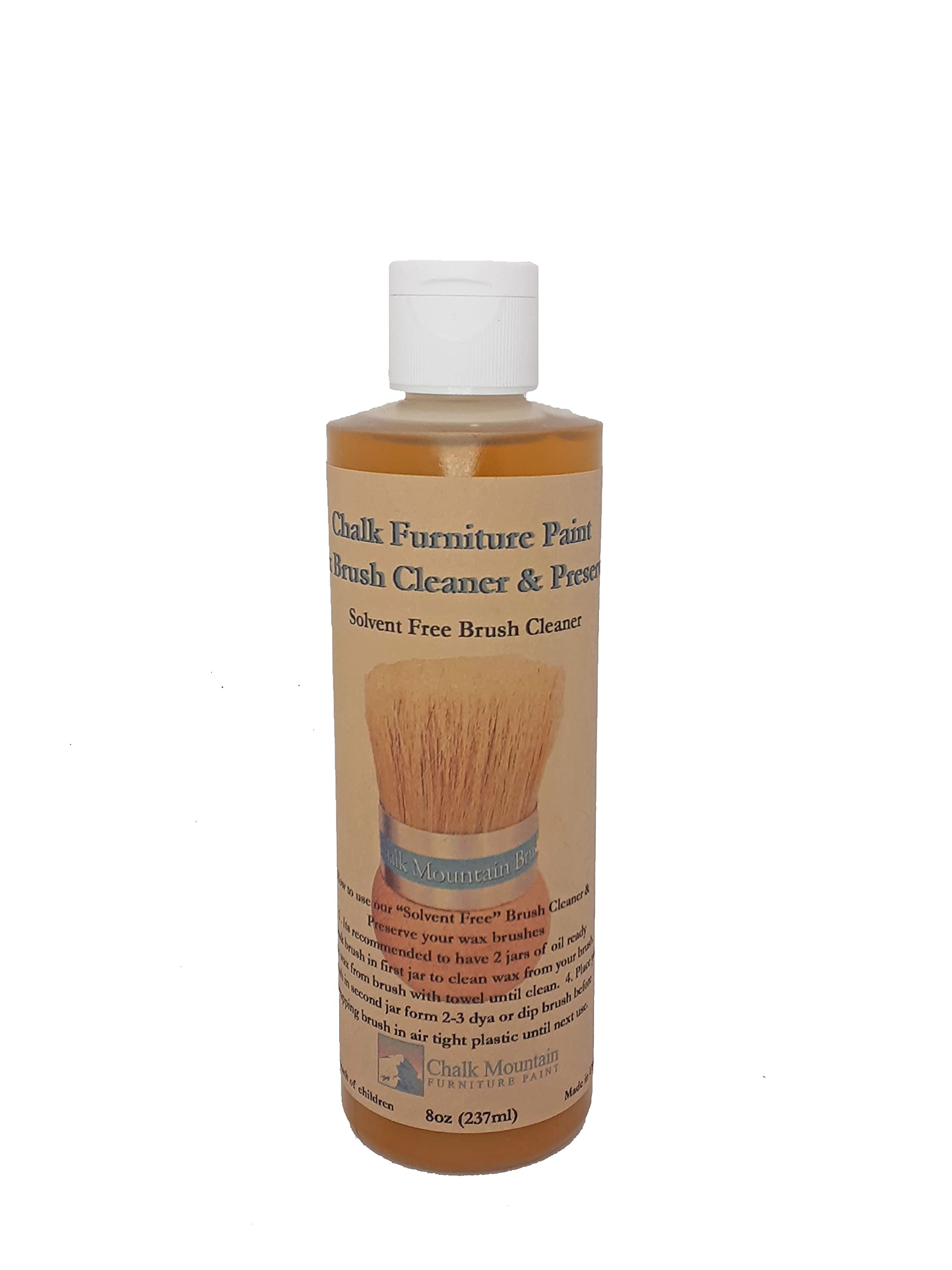 8 oz Solvent Free All Natural Paint Wax Brush Cleaner Remover Great for  Natural Hair Furniture Brushes Brush Not Included (1 Pack)