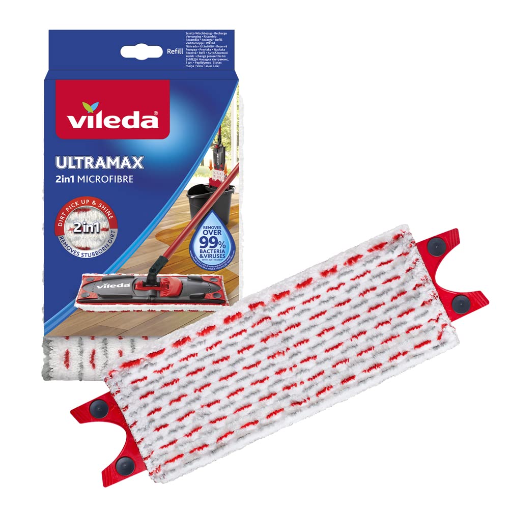 2 Pack Microfiber Floor Mop Pads Compatible With Vileda Ultramax Mop Refill  1417 X 551 Inch36x14 Cm Compatible Ultramax Mop Refill