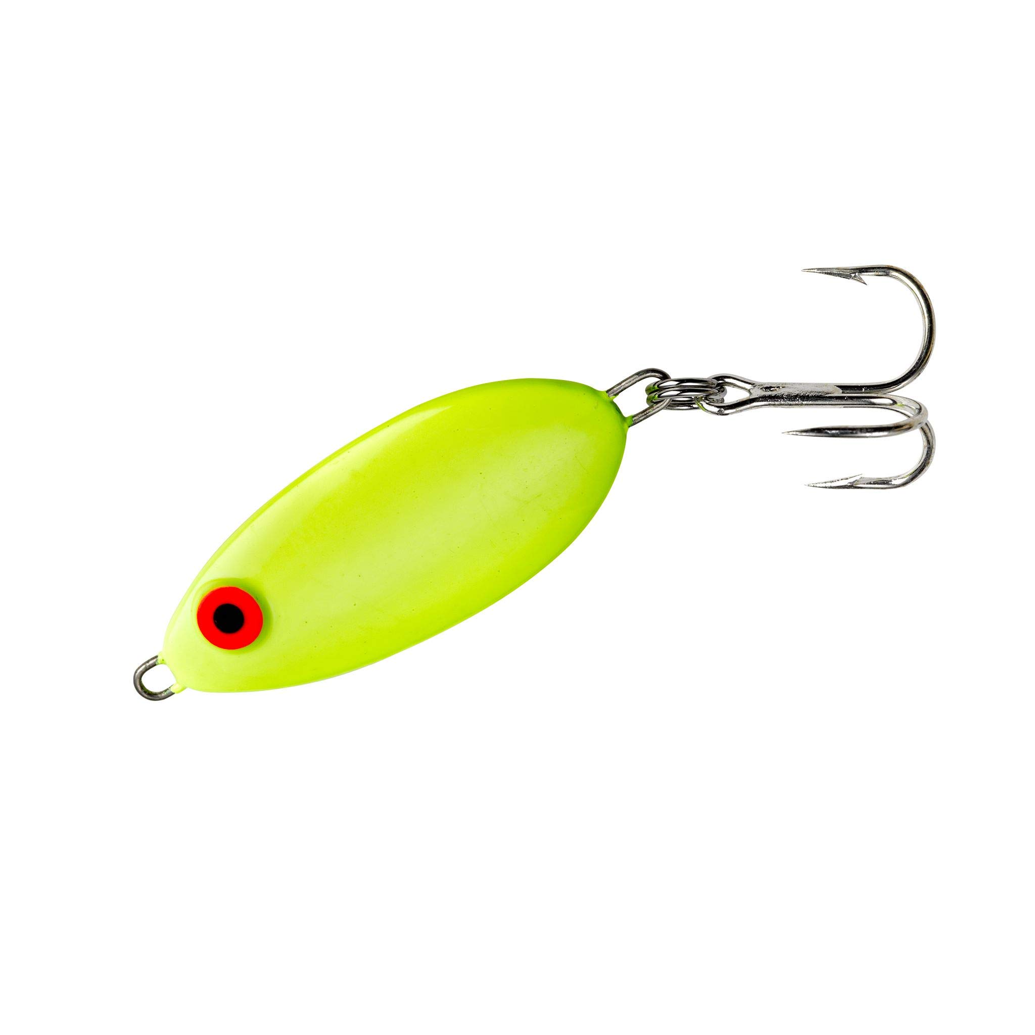 Bomber Lures Slab Spoon Spinner Bait Fishing Lure 7/8-Ounce Flourescent  Yellow