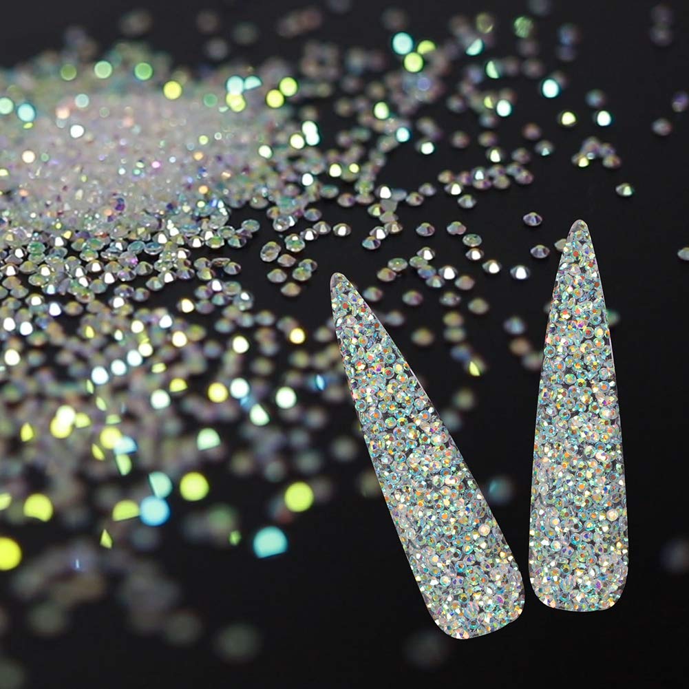 10000PCS Rhinestones Iridescent Crystals Long Lasting AB Shine