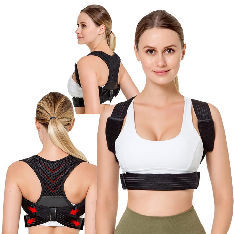 Posture Corrector for Women Adjustable Upper Back Brace for Kids
