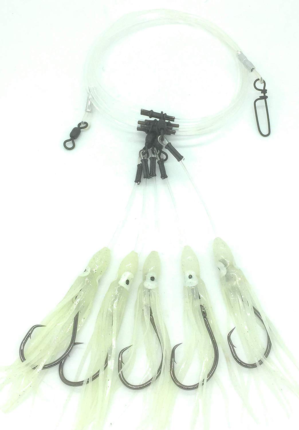 Glow Squid Deep Drop Tilefish Rig, Excellent for Deep Drop Fishing