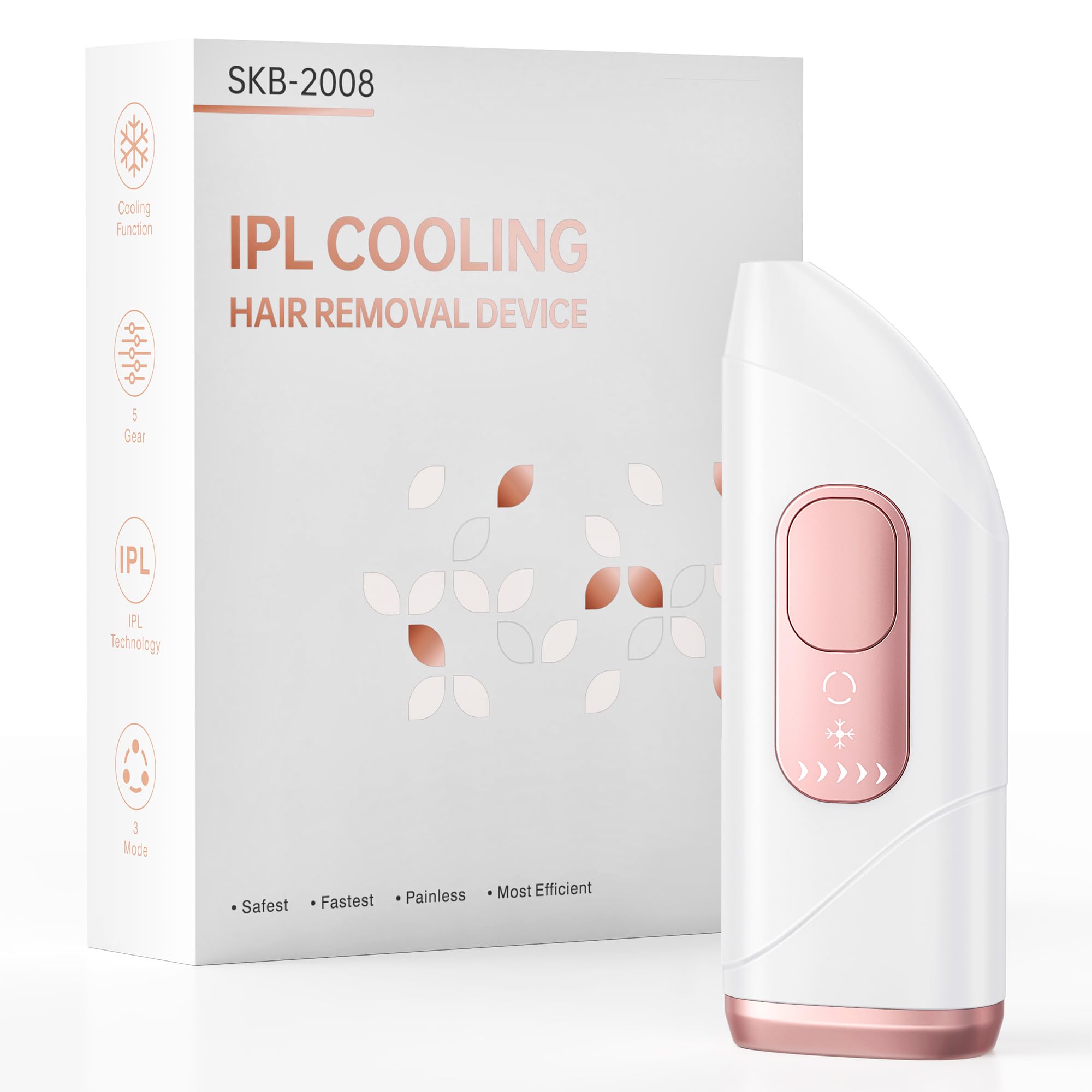 IPL Laser Hair Removal Device for Women and Men with Ice Cooling 