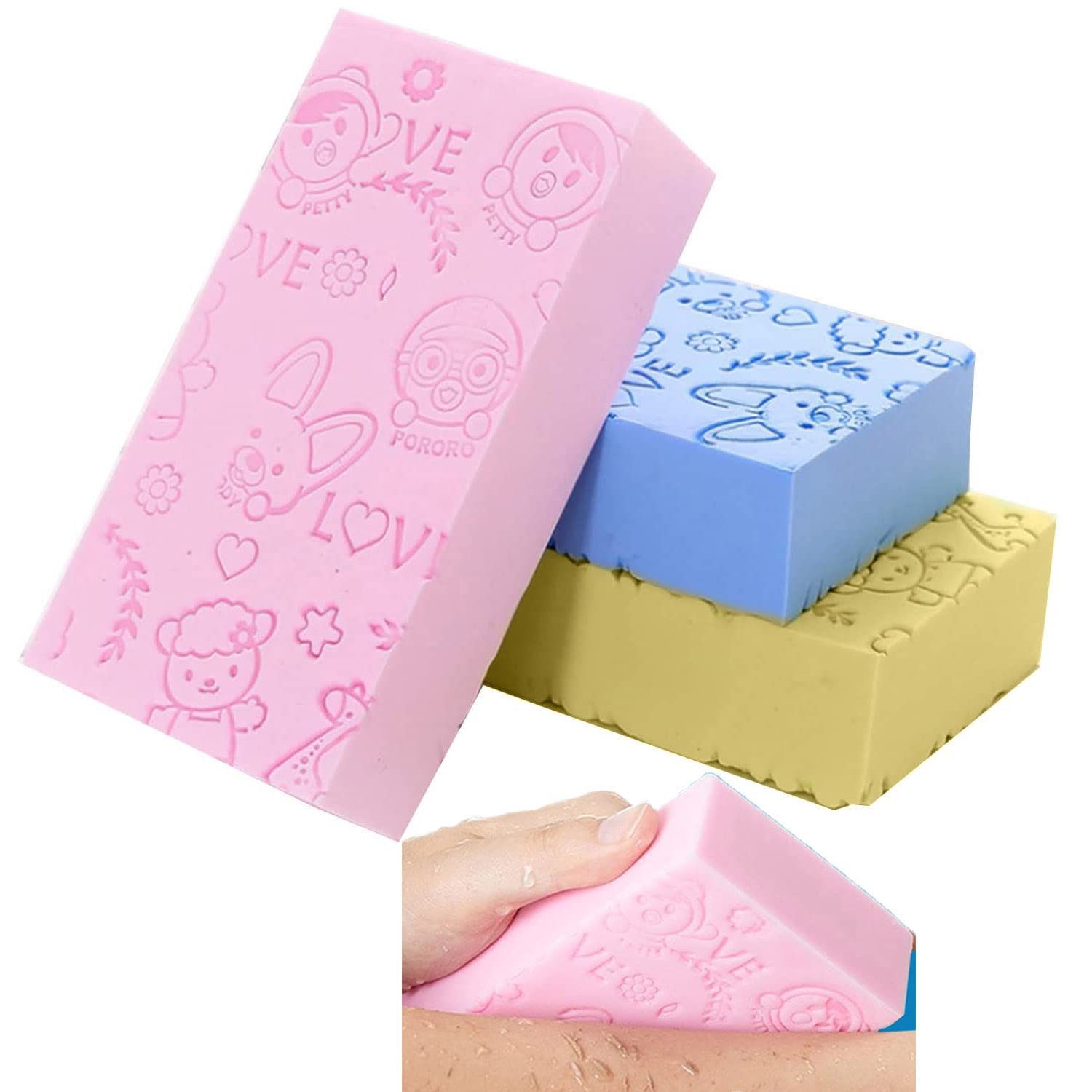 Exfoliating Bath Sponge Magic Bath Sponge 3D Bath Sponge Shower