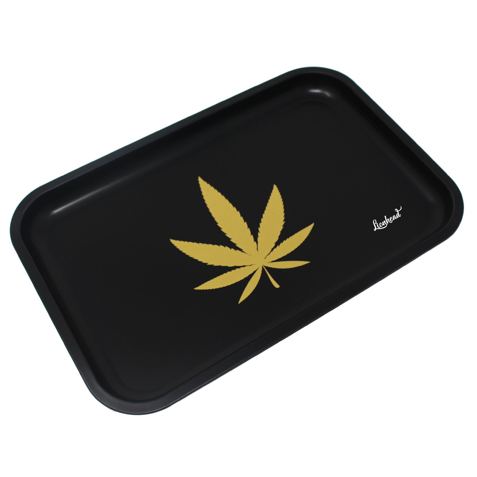 Lionhead Full Size Rolling Tray 12 x 8 Tray (Black)