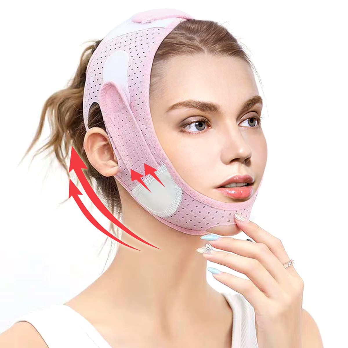V Line Shaping Face Masks Double Chin Reducer Strap Anti-Wrinkle Face Mask Lifting  Bandage for