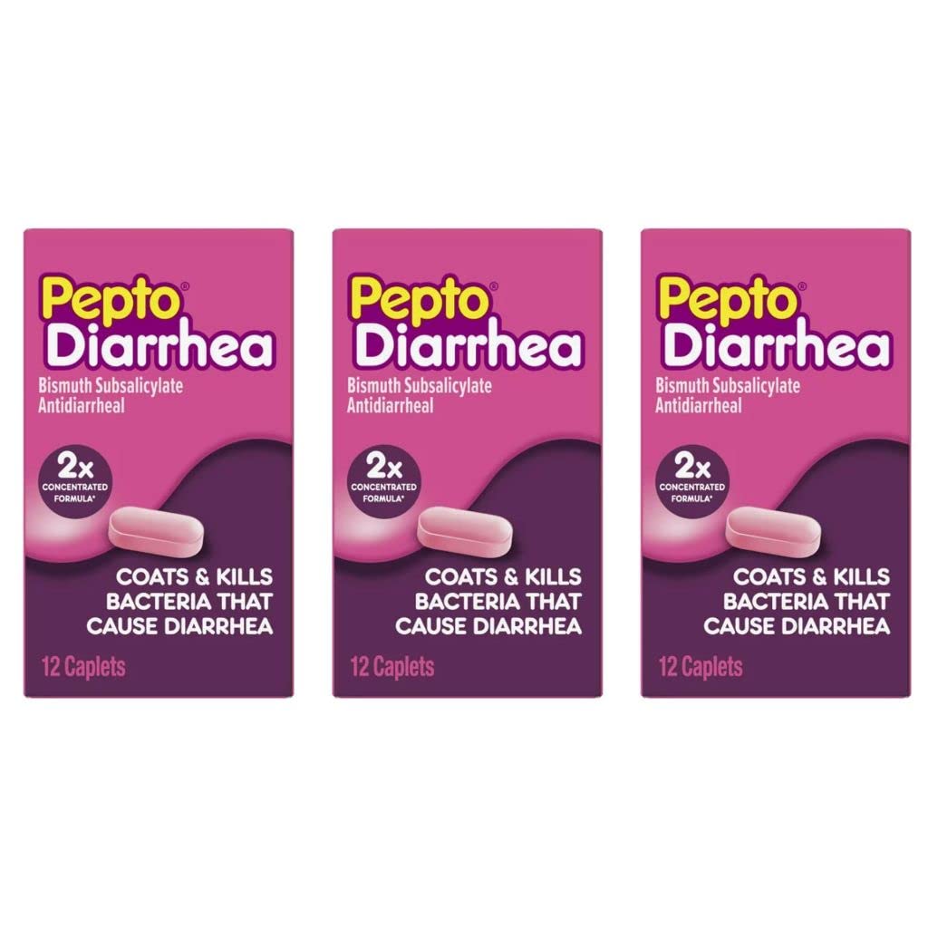 Pepto Bismol Diarrhea Caplets Anti Diarrhea Medicine Coats Stomach for