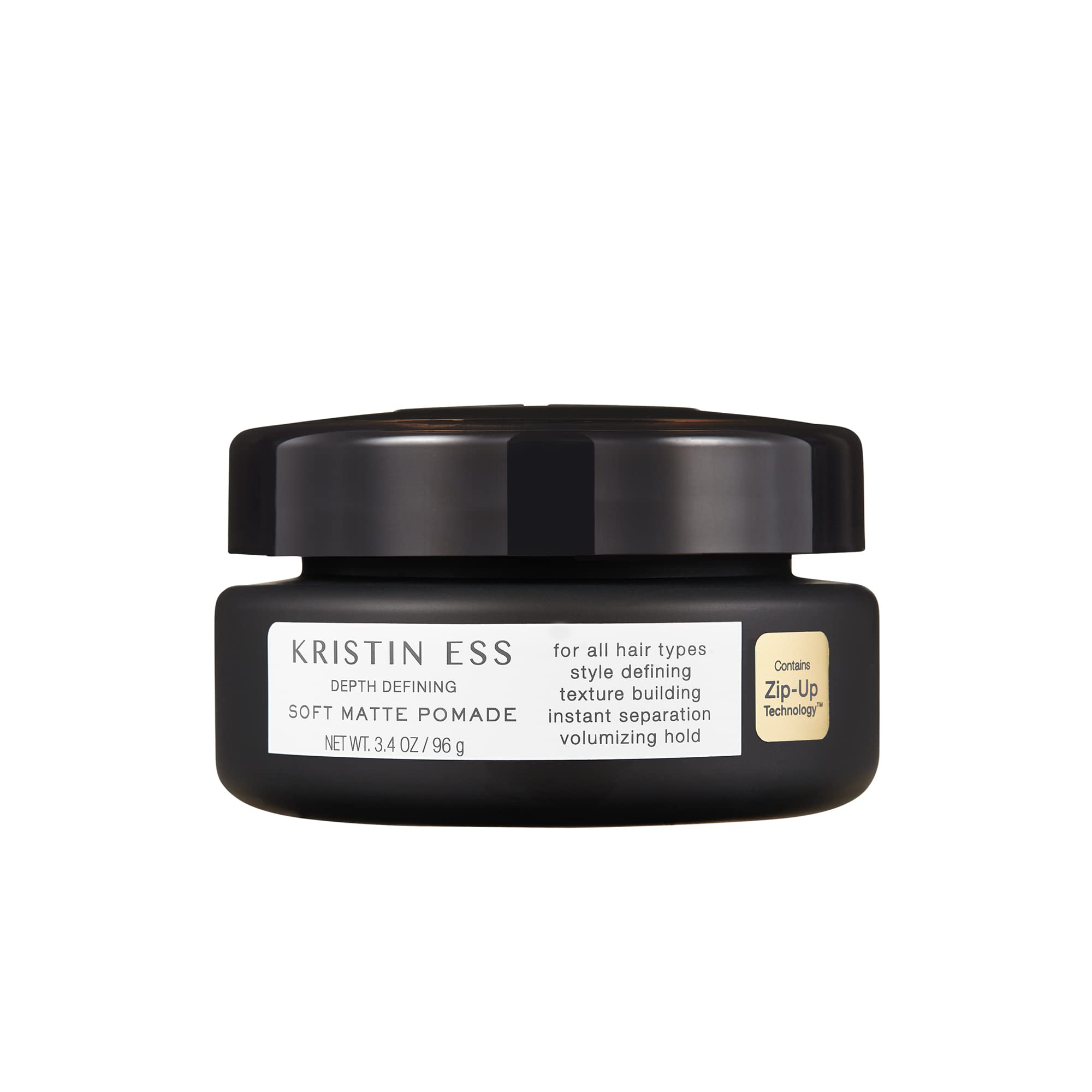 Kristin Ess Hair Depth Defining Soft Matte Pomade for Texture + Definition,  Volumizing Hold, Style Defining,
