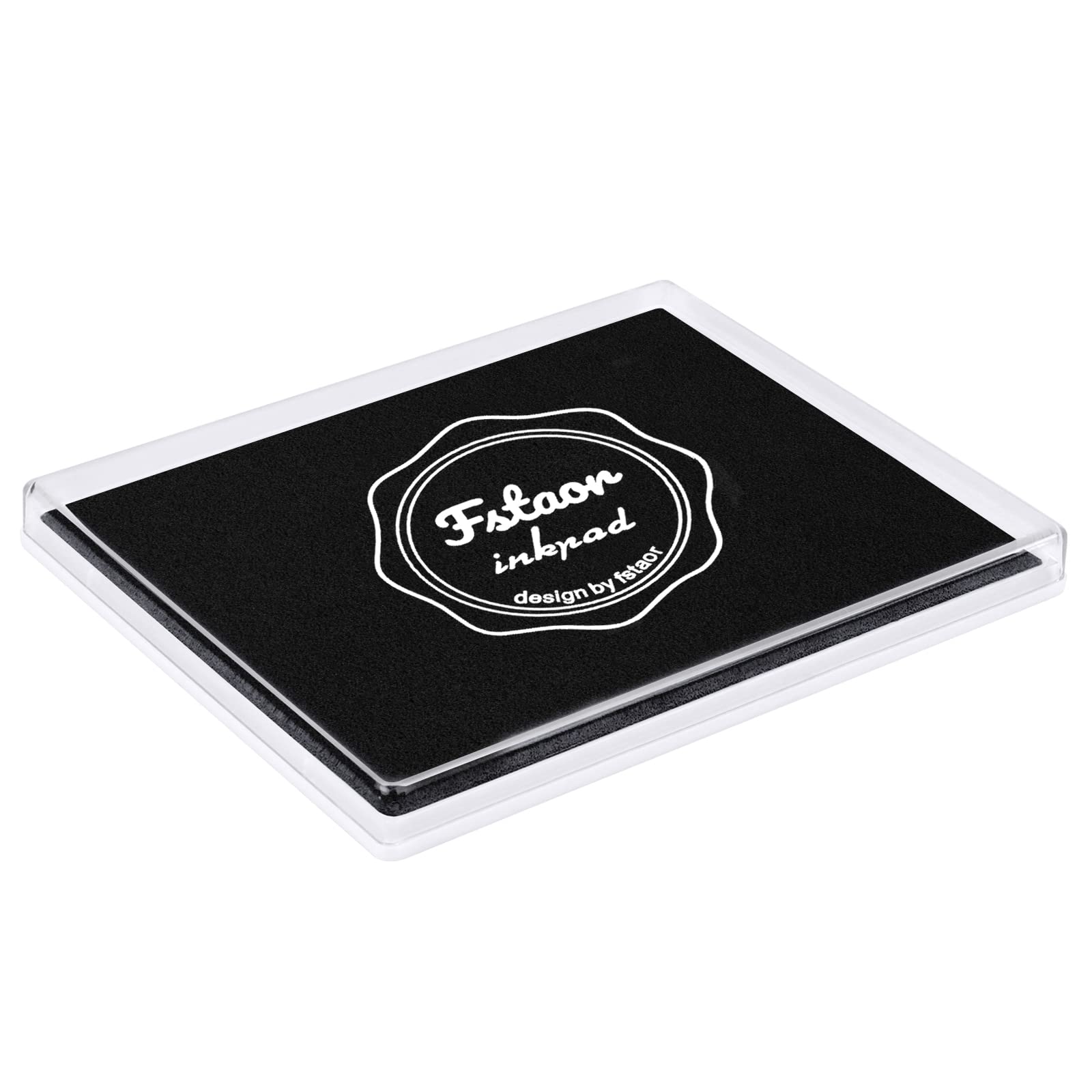 Black Ink Pad Finger Washable Kids Stamp Ink Pad for Rubber Stamps