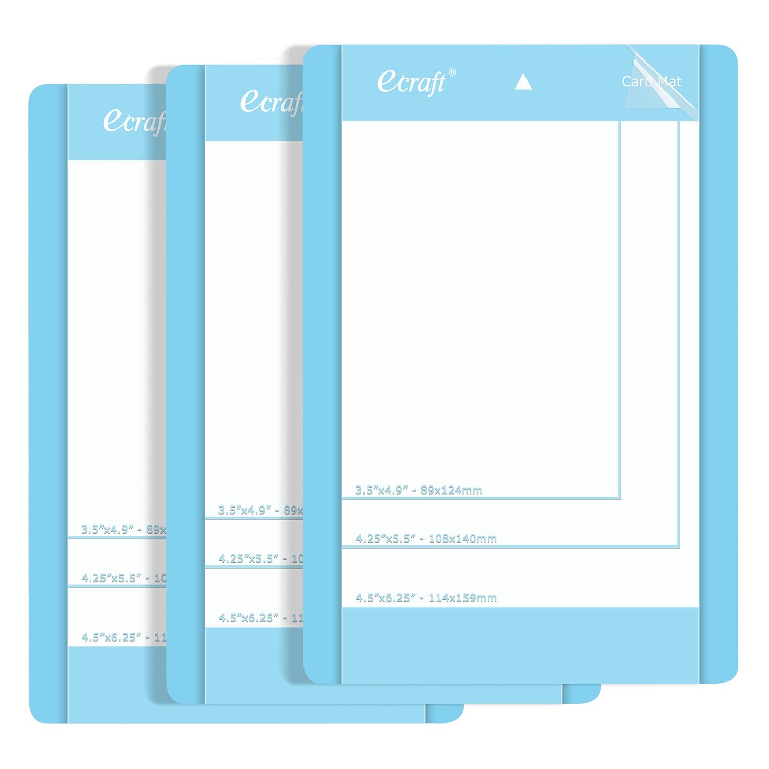 Ecraft Card mat for Cricut Joy(4.5 6.25 Inch 3 Mats) Adhesive Durable  Sticky Blue Craft Quilting Cricket Cut Mats Replacement Accessories for Cricut  Joy card joy mat 4.5X6.5 (3 pack) card joy card mat