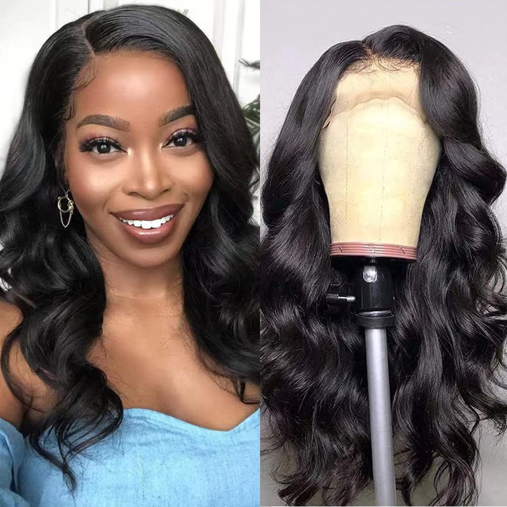 18Inch Straight Lace Front Wigs Human Hair 13x4 Glueless HD Lace