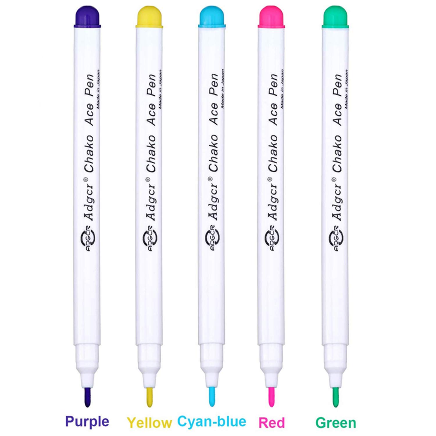 NOTIONSLAND 5 Color Fabric Marking Pens Multi-color Water Soluble Erasable  Pen Sewing Marking & Tracing