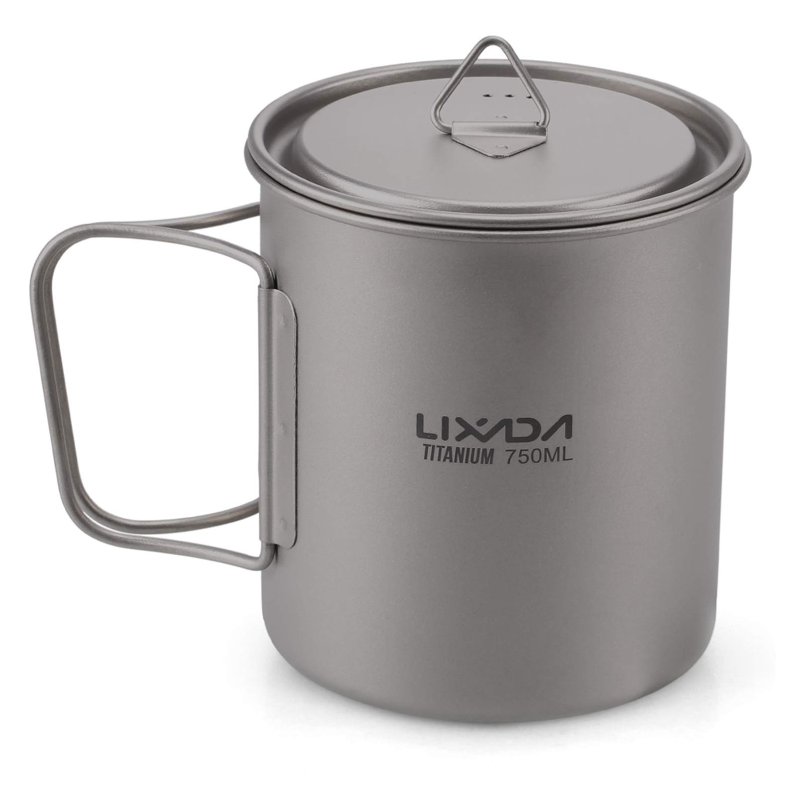 Lixada Titanium Pot, Camping Pot Titanium Cup Tianium Backpacking