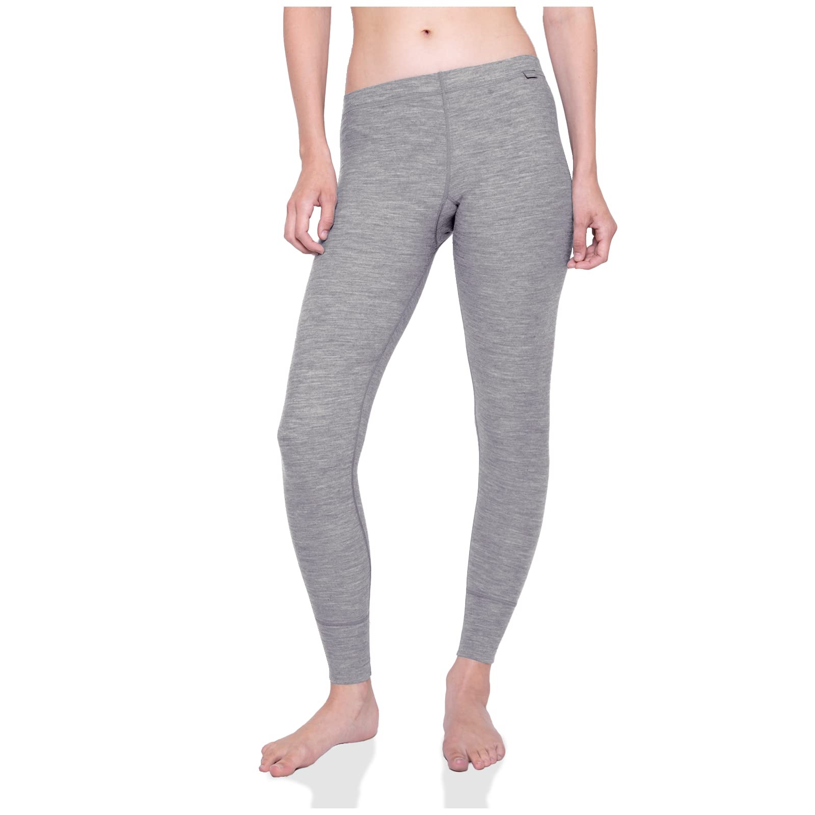 MERIWOOL Womens Base Layer Bottoms - Lightweight Merino Wool Thermal Pants  Gray Heather Small