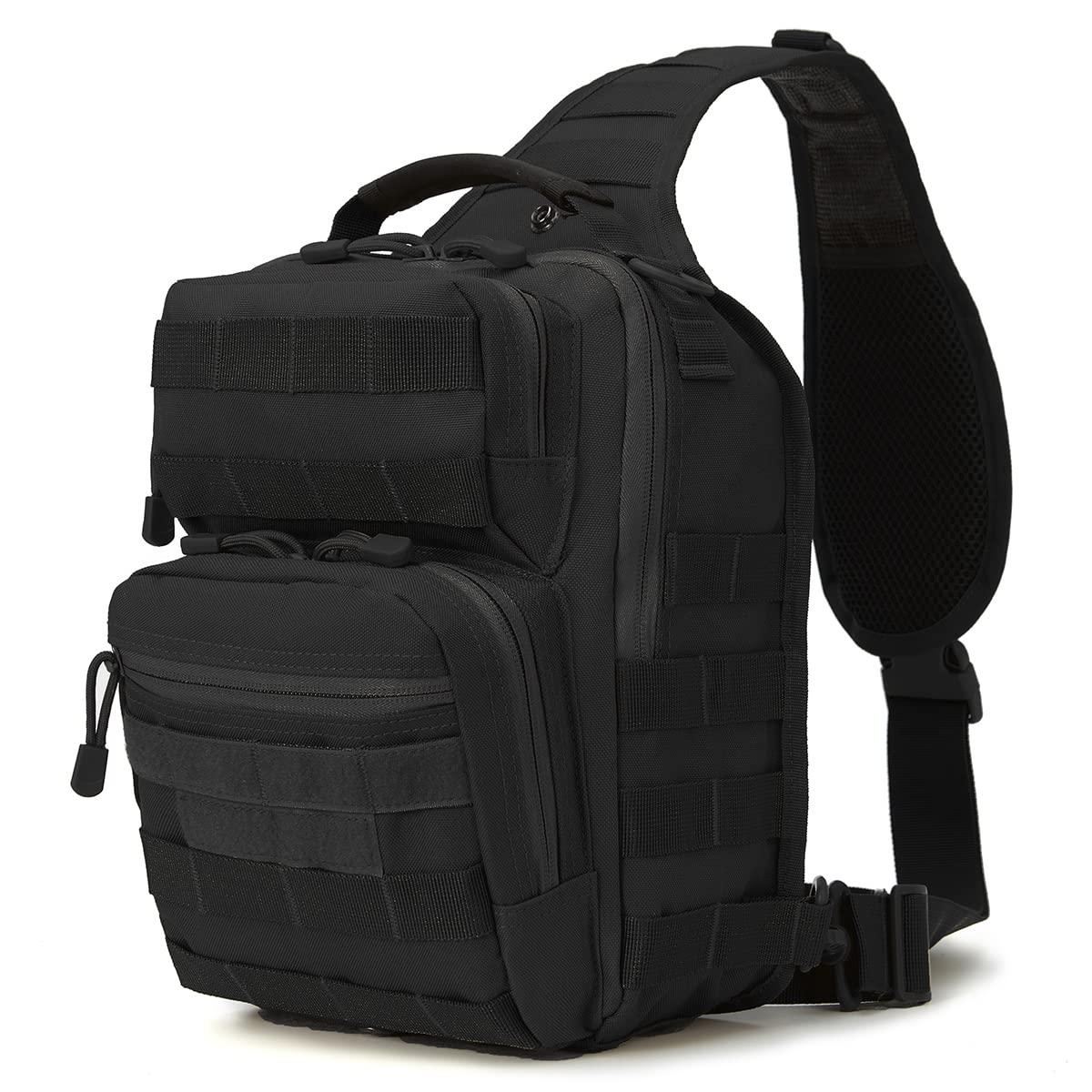 QT&QY Tactical Sling Bag for Men Small Military Rover Shoulder