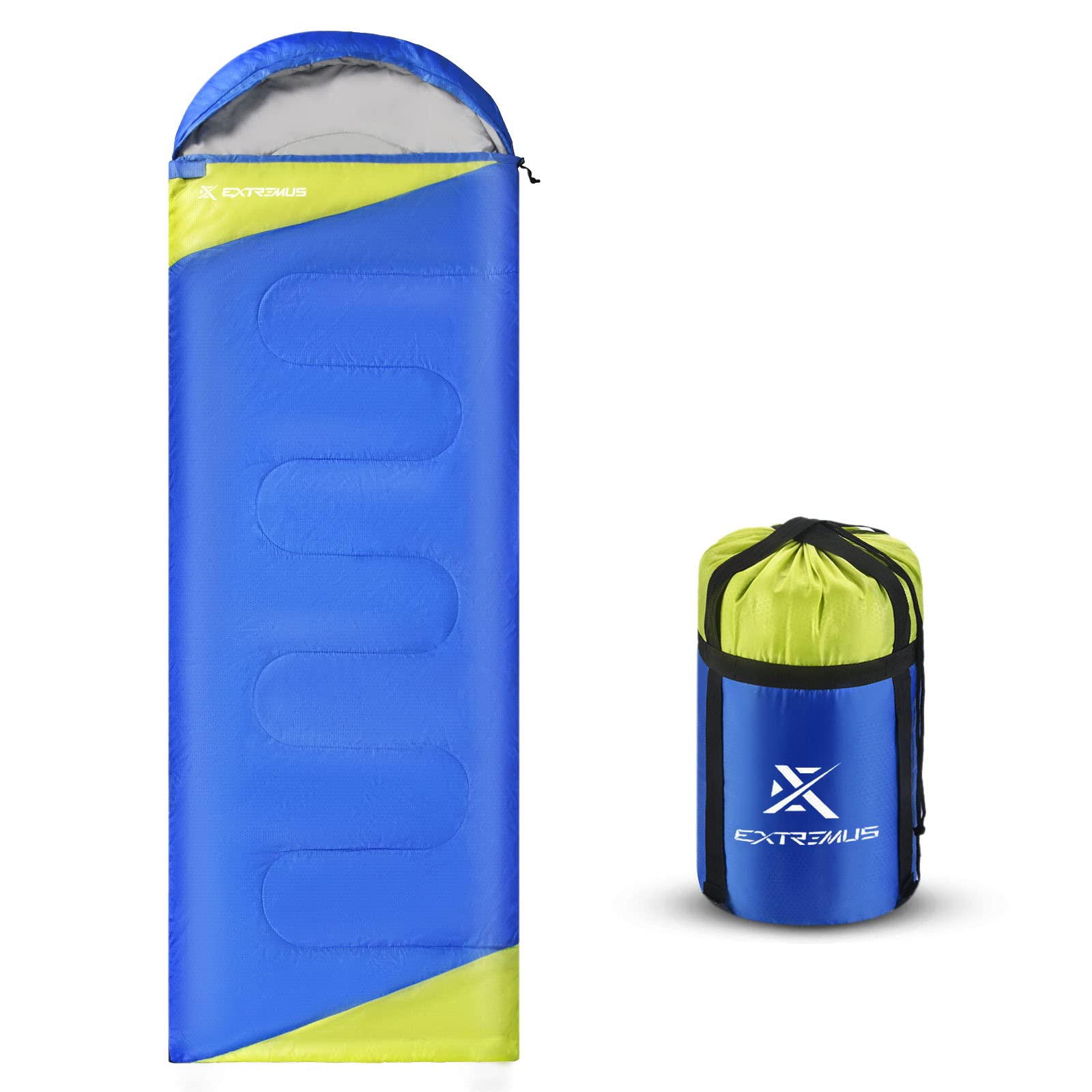 Extremus Rectangular Camping Sleeping Bag 3-Season Comfort Single
