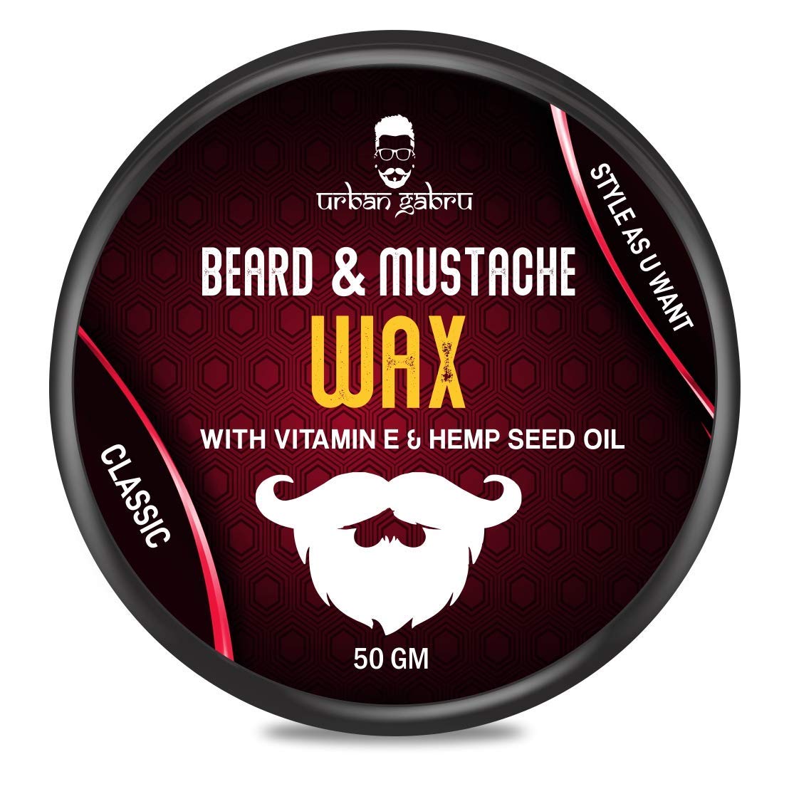 Urbangabru Beard Mustache Wax for Men Strong Hold Mooch Styling Wax Balm  Cream to Shape and Nourish Your Beard ( fl oz)