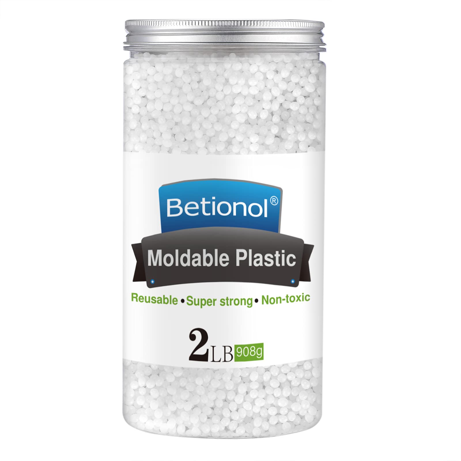 Betionol Moldable Plastic Clay, 2Lb/32oz White Modeling Clay Thermoplastic  Beads for DIY Modeling Making Creative Activity, Good Creating Teaching  Kits for Adults or Kids 32oz/2Lb