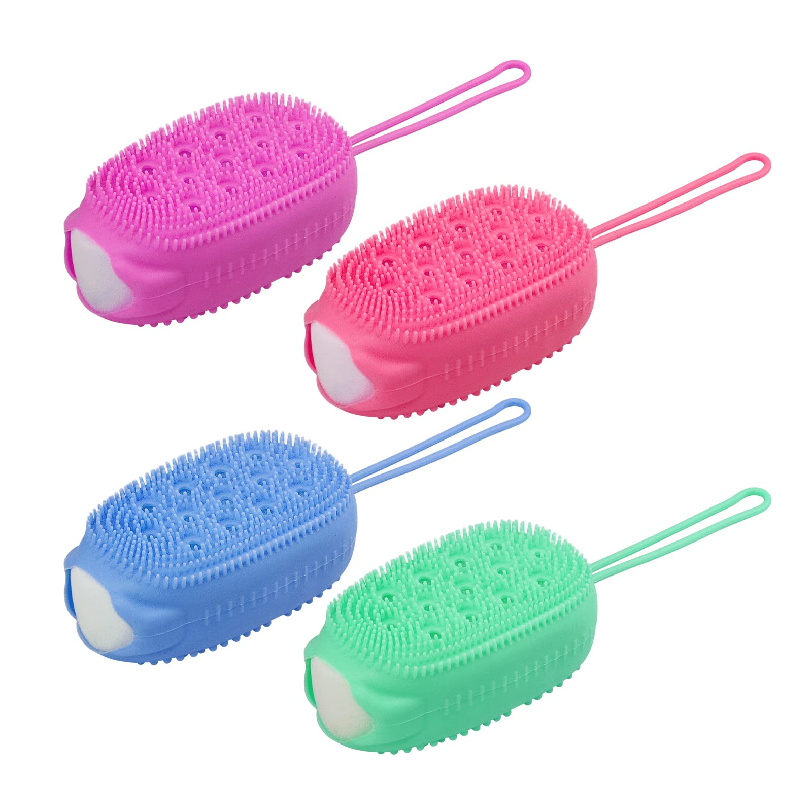 Silicone Shower Brush Silicone Body Brush Shower Scrubber with