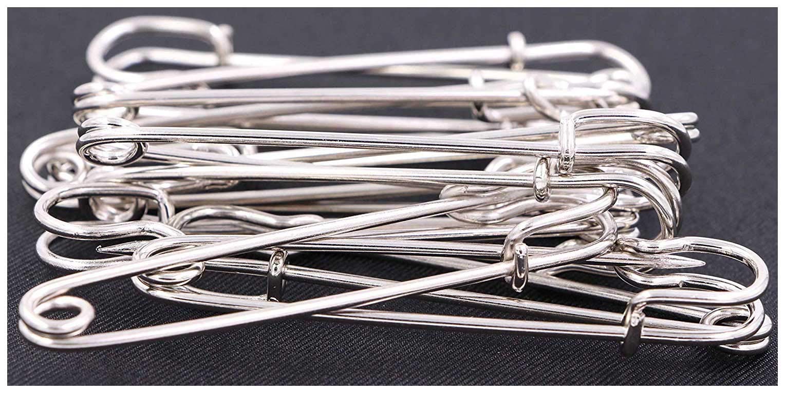 Safety Pins Large Heavy Duty Safety Pin - LeBeila 12pcs Blanket Pins 3 Inch  Stainless Steel Wire