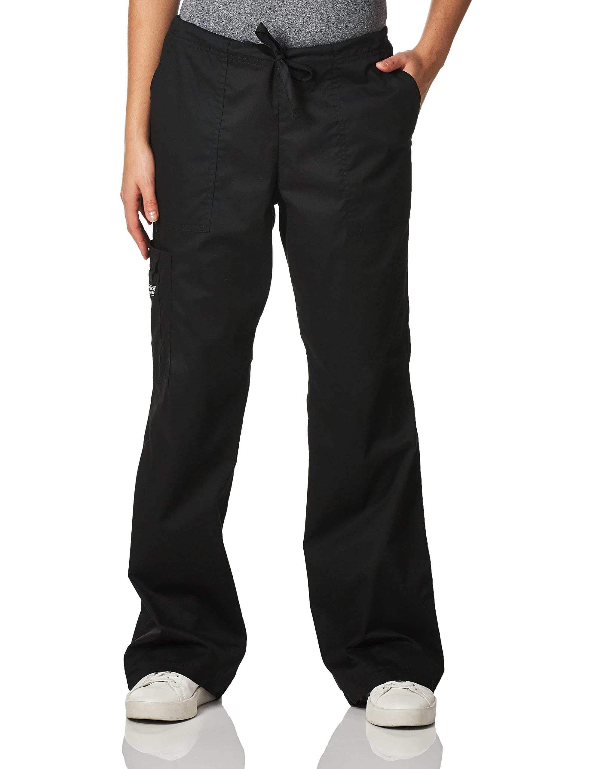 Cherokee CK248A Mid Rise Tapered Leg Cargo Scrub Pant For Women