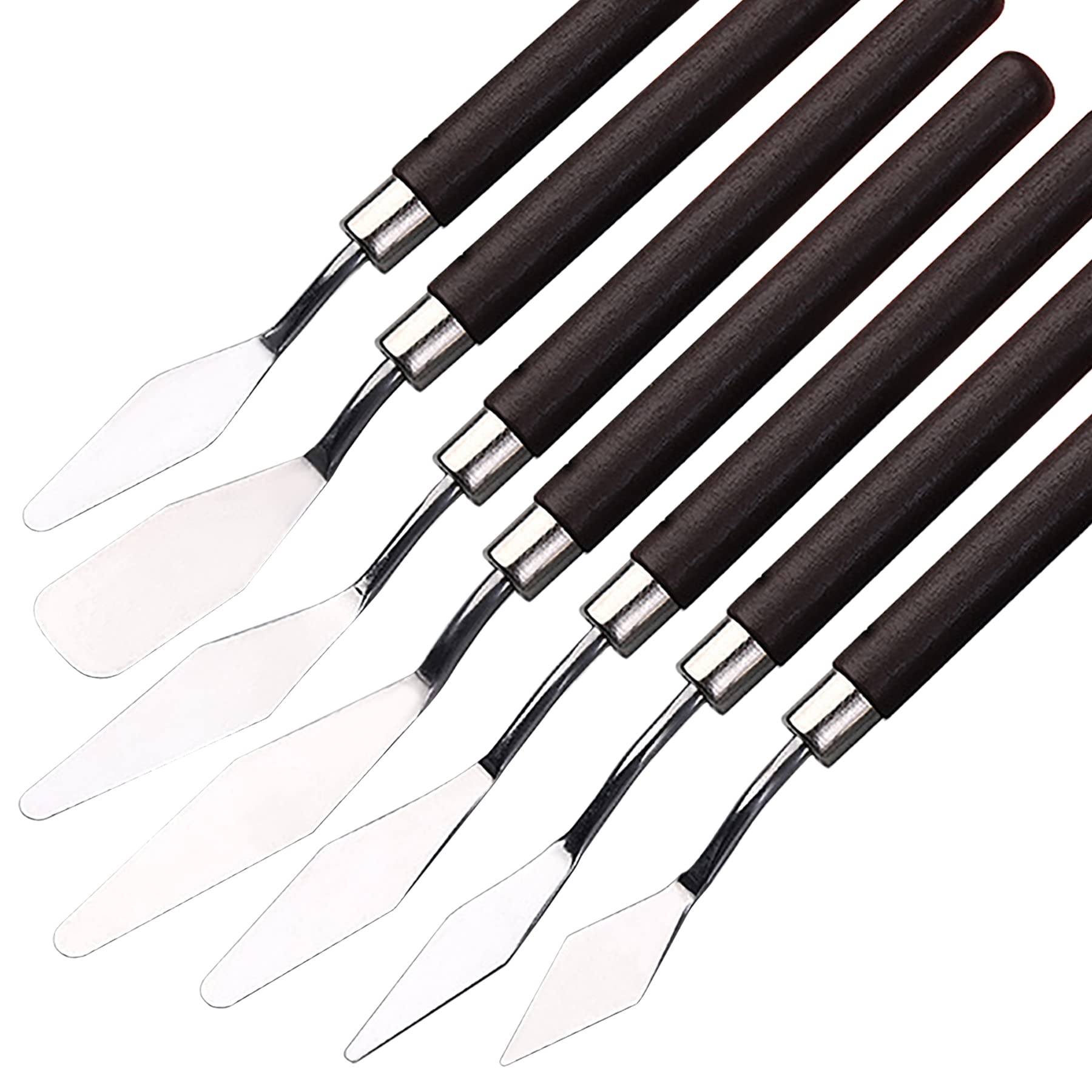 GMMA 7Pcs Painting Knives acrylic paint palette Stainless Steel Spatula pour  painting supplies for Oil Canvas acrylic paint