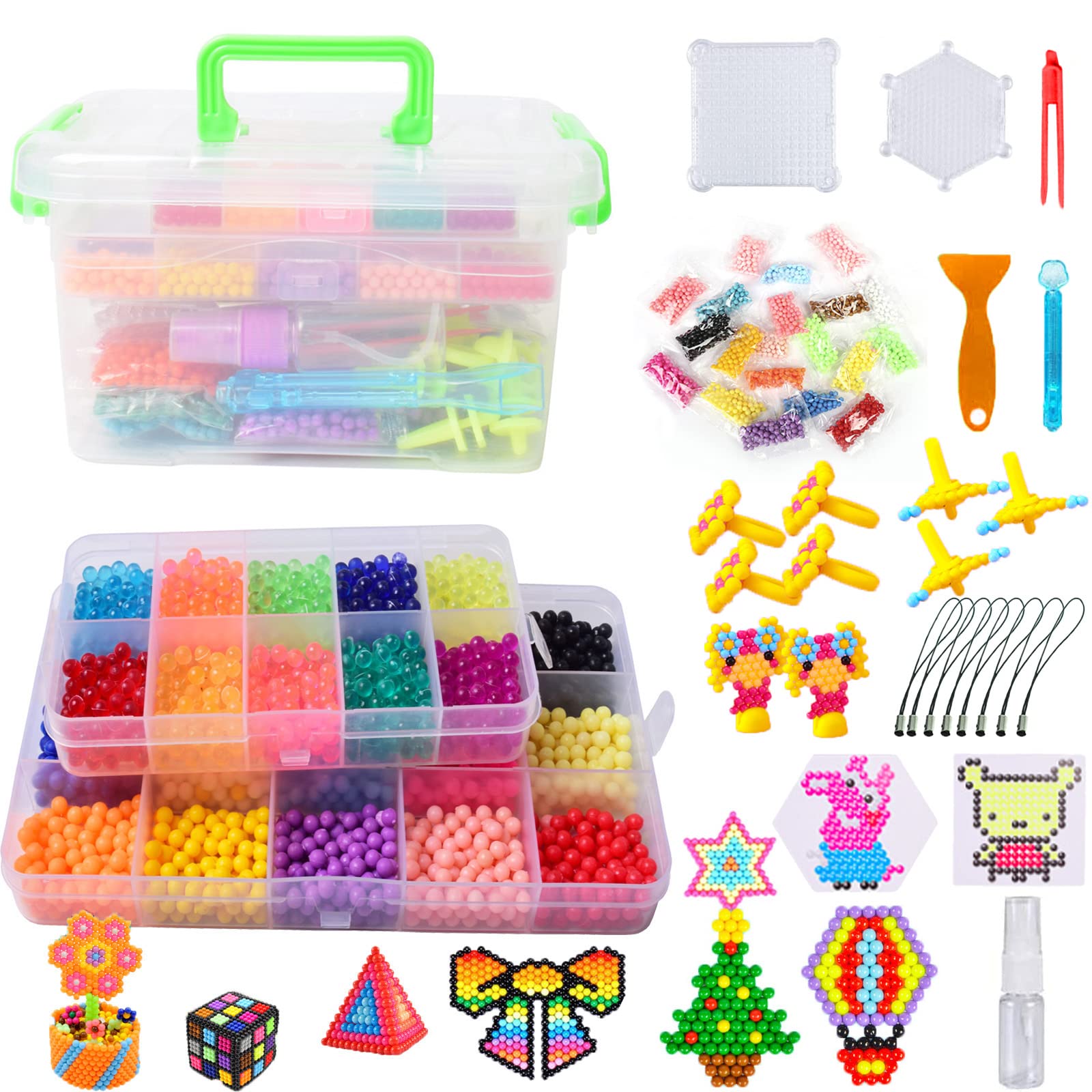 Water Fuse Beads Kit Multicolor Creative Beads Toy DIY Puzzle Magic Water  Spray Sticky Beads Handmade Kids Educational Toys Set - AliExpress