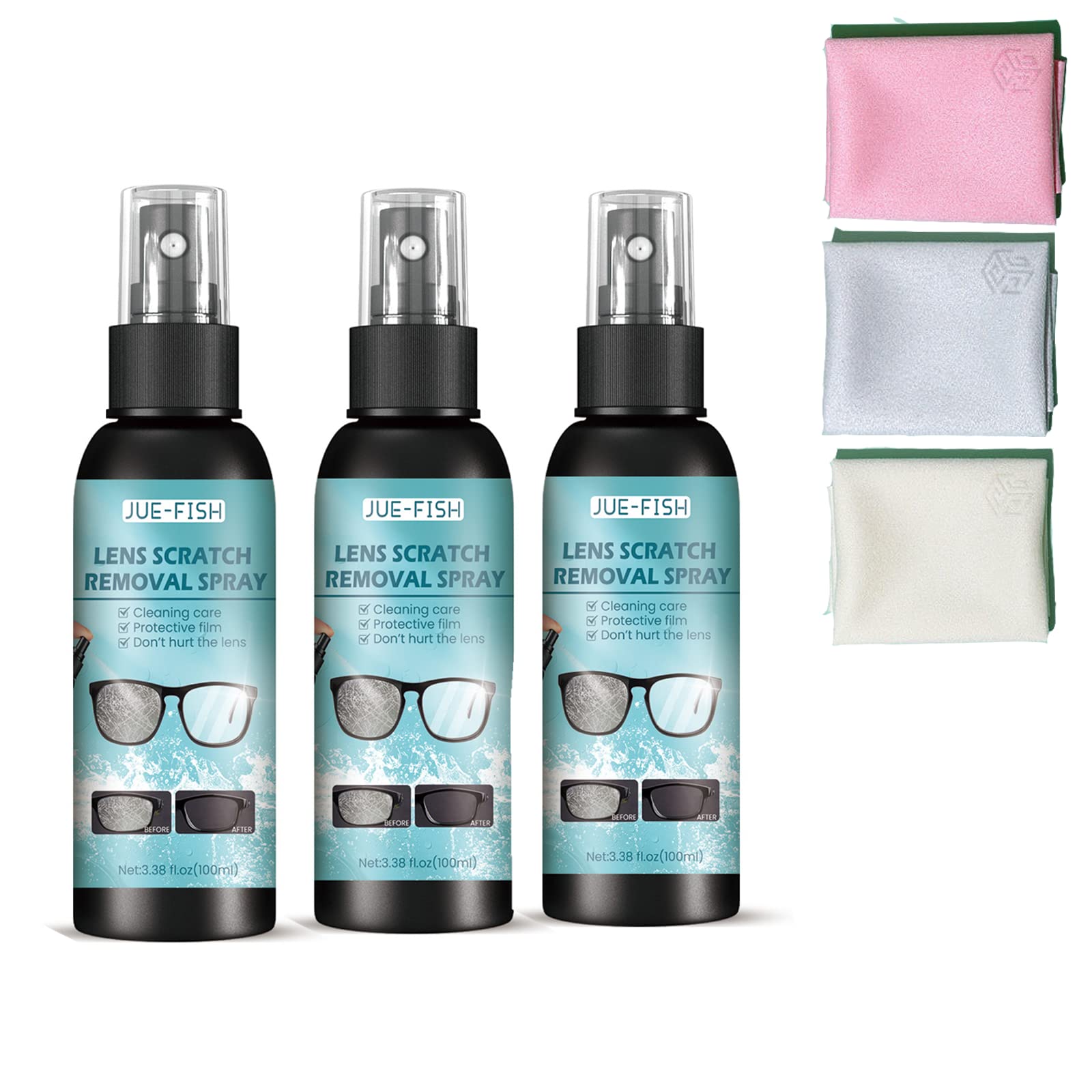 Scratch Remover for Eyeglasses Lens And Clean Hair 15ML Window