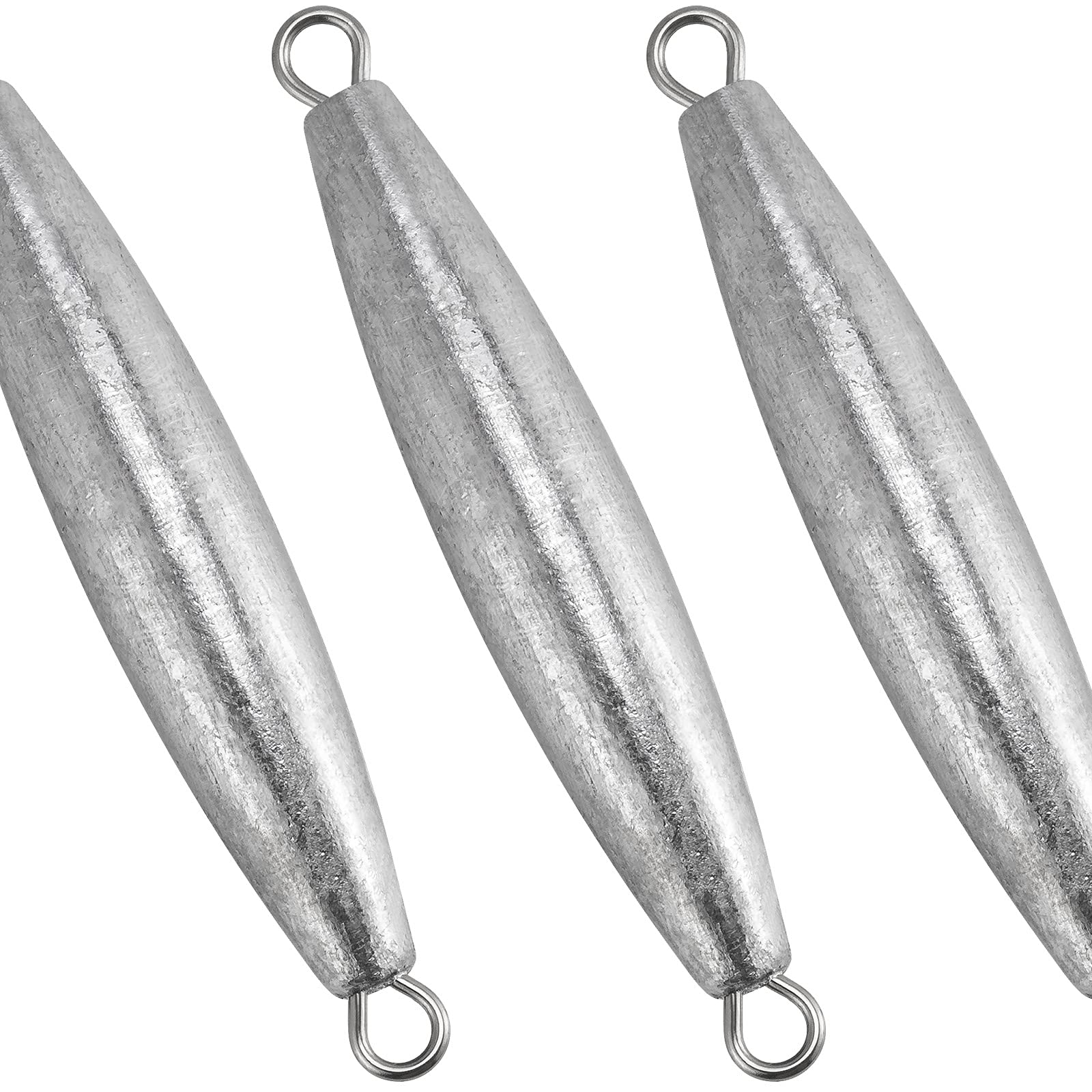 Dr.Fish 5 Pack Trolling Sinker Fishing Sinker Torpedo Lead Double