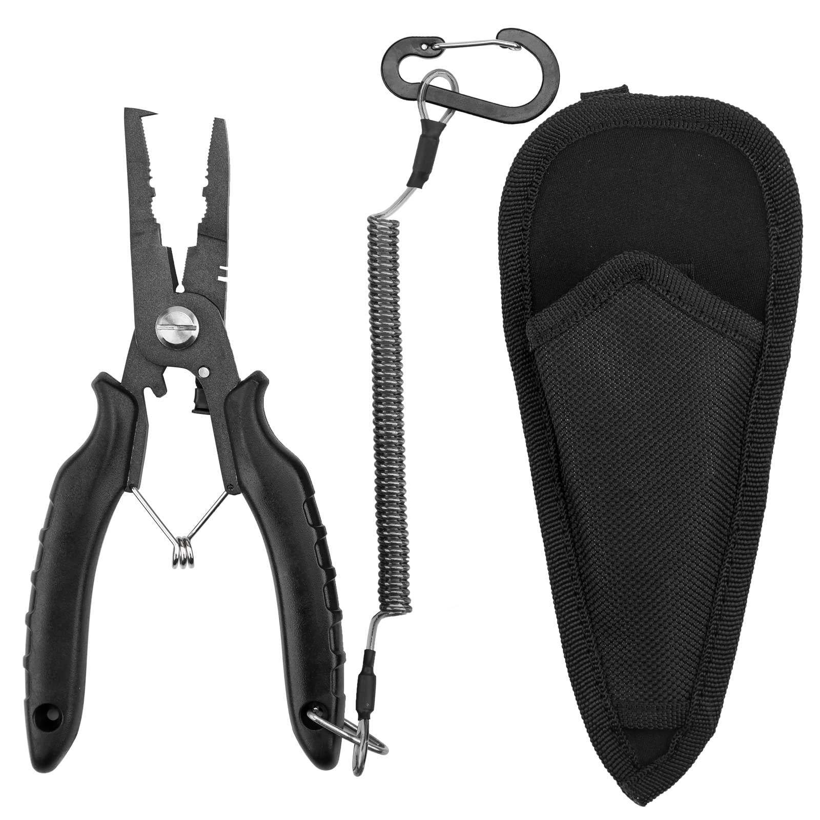 Fishing Pliers, Stainless Steel Fishing Tools, Multifunctional Fishing  Accessories, Split Ring Pliers, Fishing Line Cutter, Fishing Pliers  Saltwater With Sheath and Lanyard, Fishing Gifts for Men
