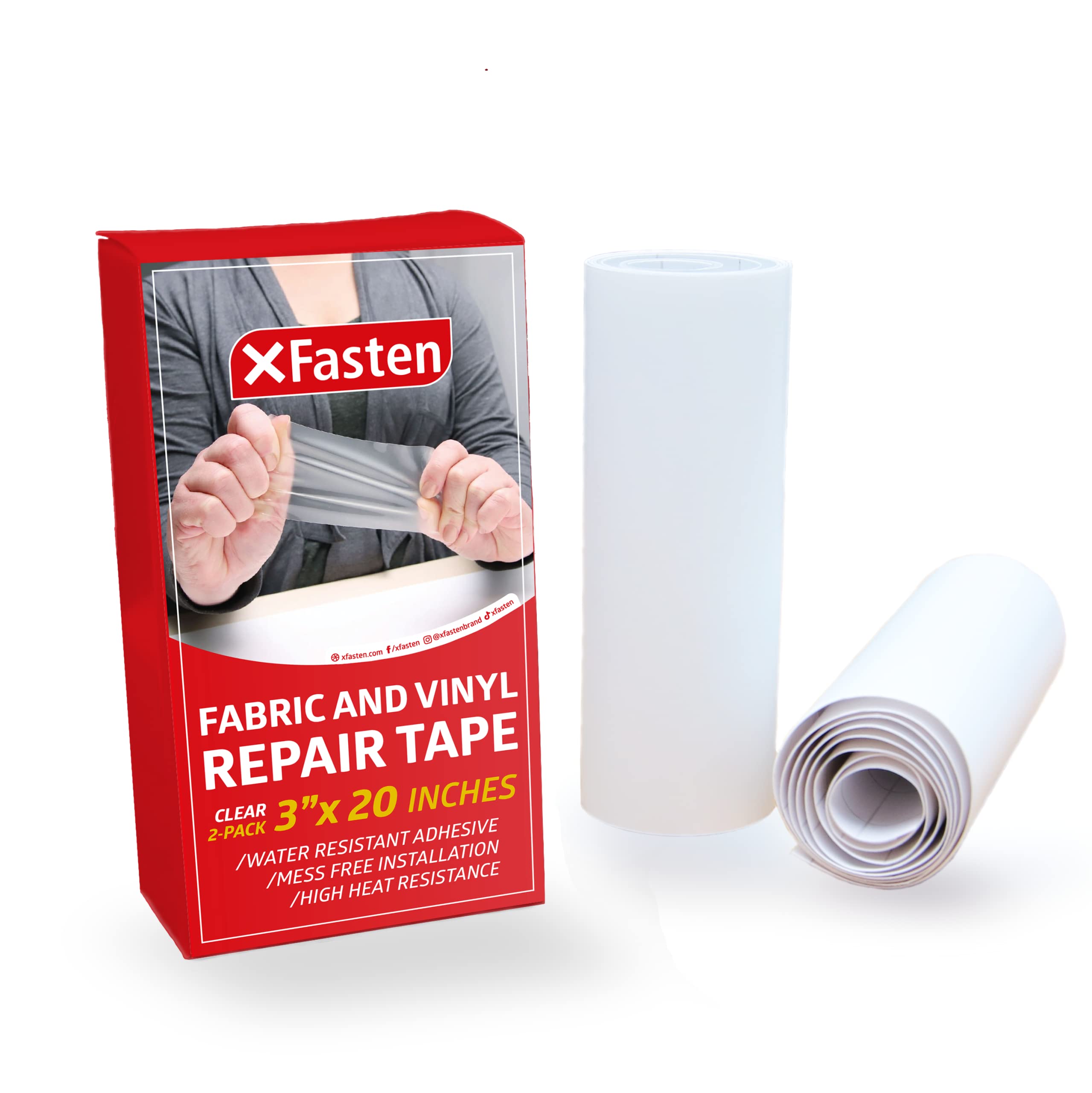 XFasten Clear Transfer Tape for Vinyl, 12 x 100