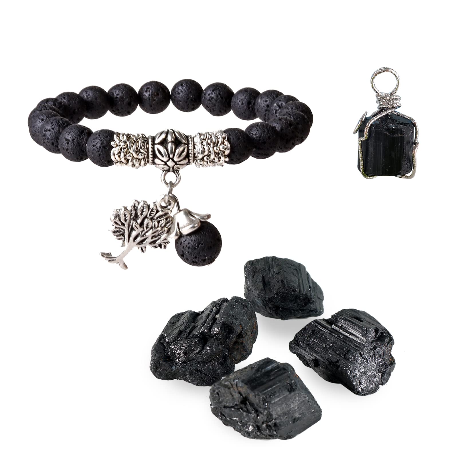 Black tourmaline necklace | Hecho a mano, Artesanias