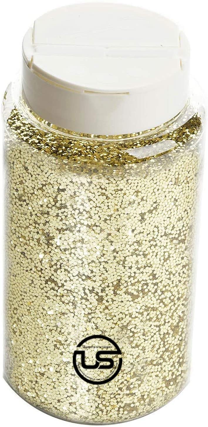 Fine Glitter Bottle, 1-Pound Bulk, Gold