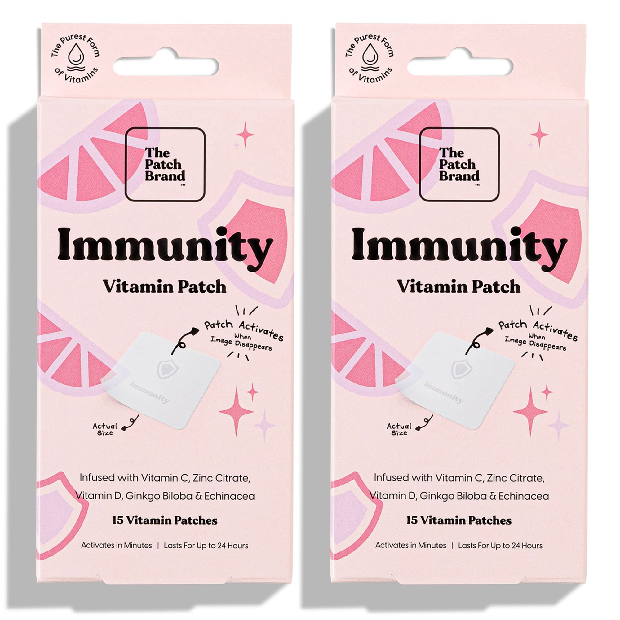 The Patch Brand Immunity Patches - Powerful Wellness Patches You Can Wear -  2 Count (30 Patches)