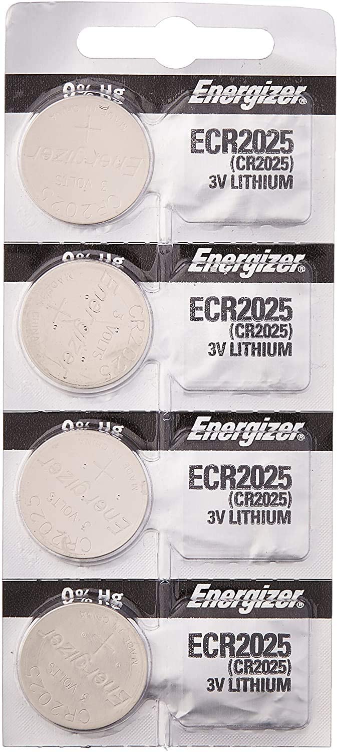 Energizer 2025 Batteries, 3V Lithium Coin CR2025