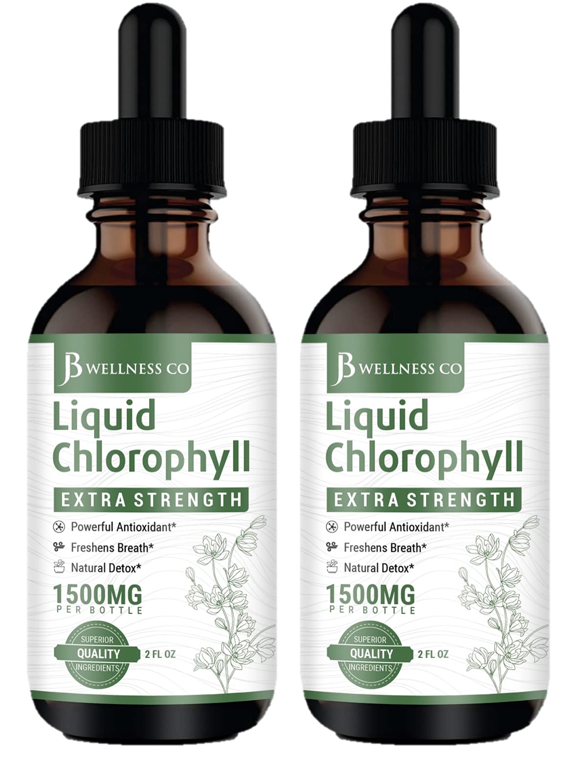 2Pack Liquid Chlorophyll Drops AllNatural Concentrate Immune System