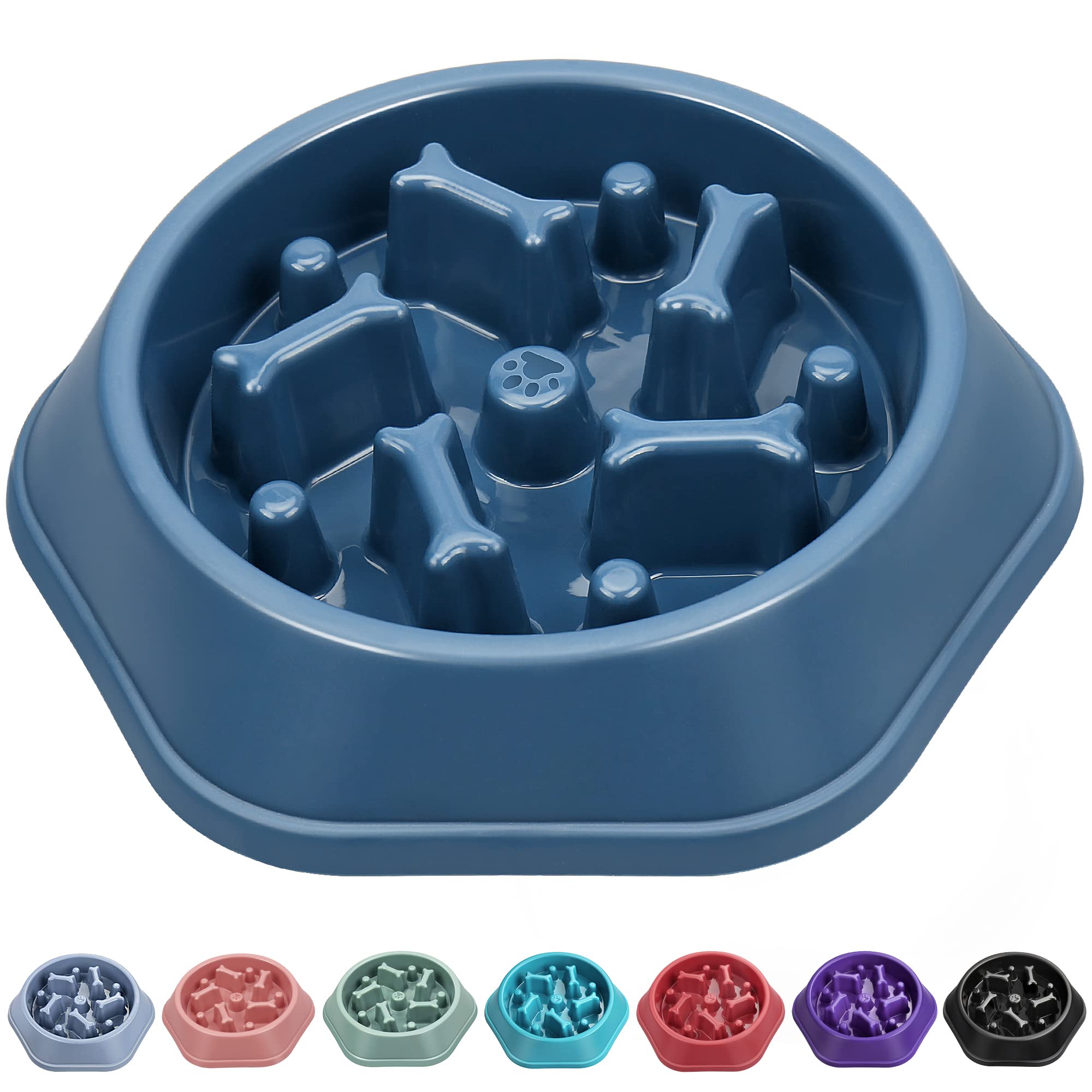 UPSKY Slow Feeder Dog Bowls Anti-Chocking Slower Feeding Dog Puzzle Bowl Puppy  Slow Eating Dog Bowl, Interactive Bloat Stop Dog Food Bowl Dishes Non-Slide  Lick Treat Bowl for Small Medium Breed Dogs